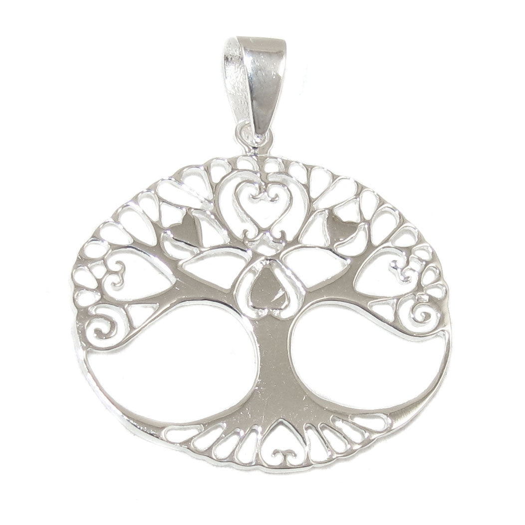 Lebensbaum Sterlingsilber Anhänger, Damen und Mädchen
