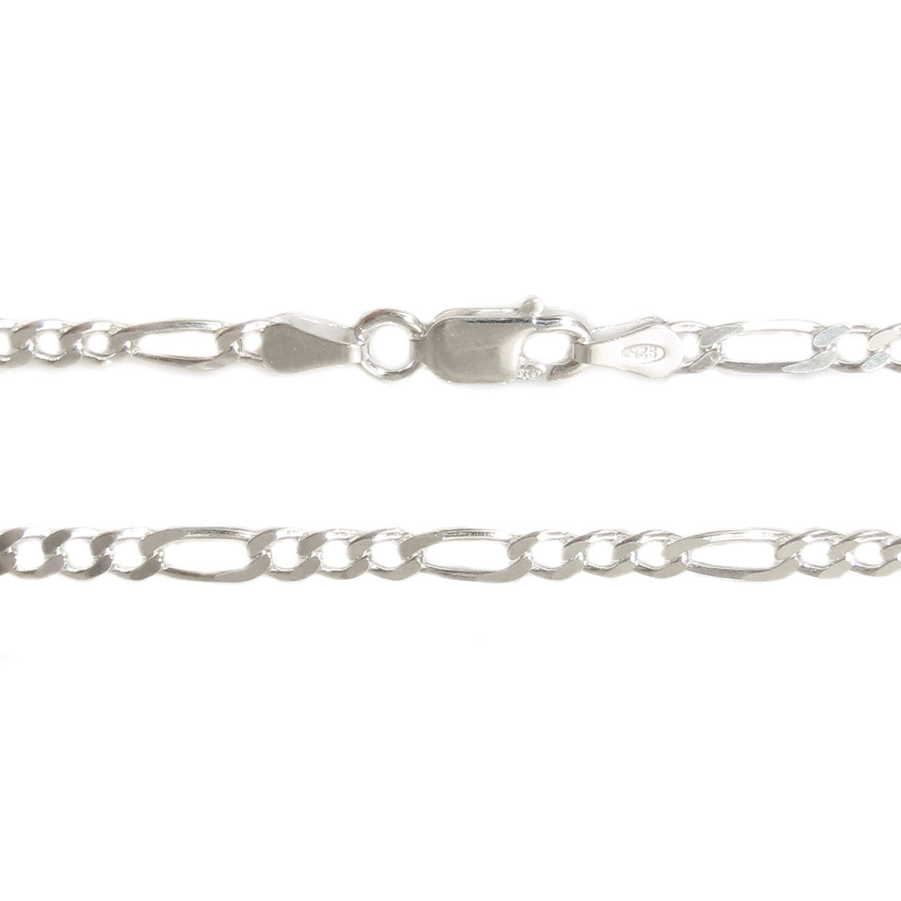 Kräftige 50 cm lange Sterlingsilber Kette