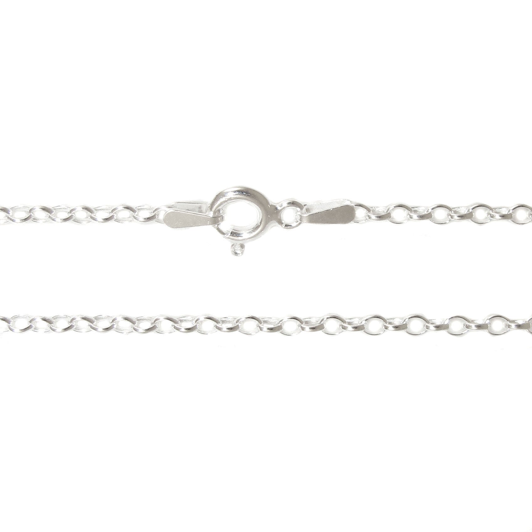 edle Sterlingsilber Kette, 2 mm