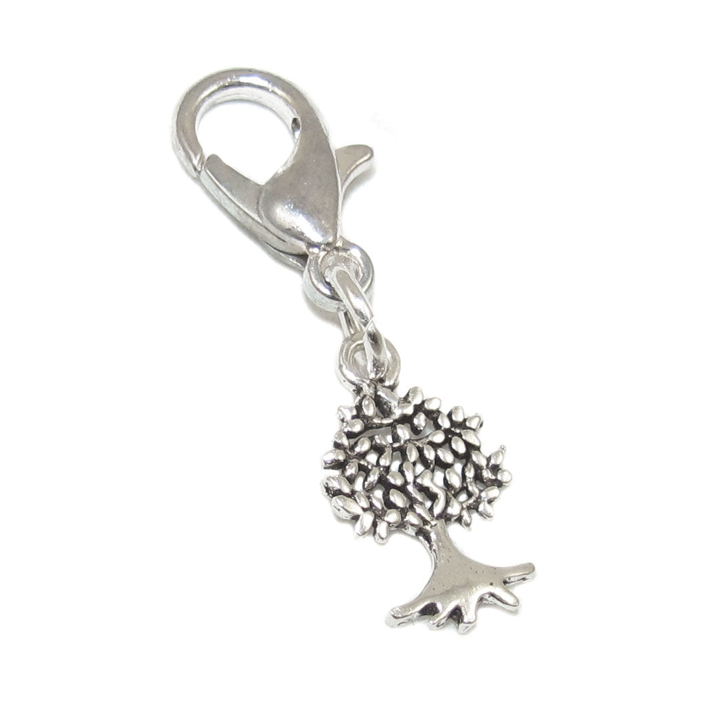 Lebensbaum Baum des Lebens Mini Charm Sterlingsilber Karabiner