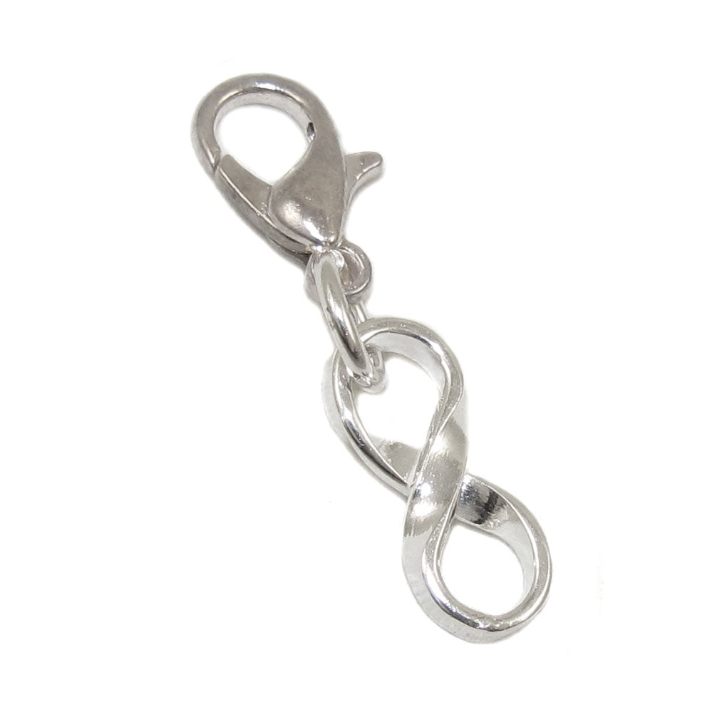 Unendlich Infinity Charm Karabiner Sterlingsilber
