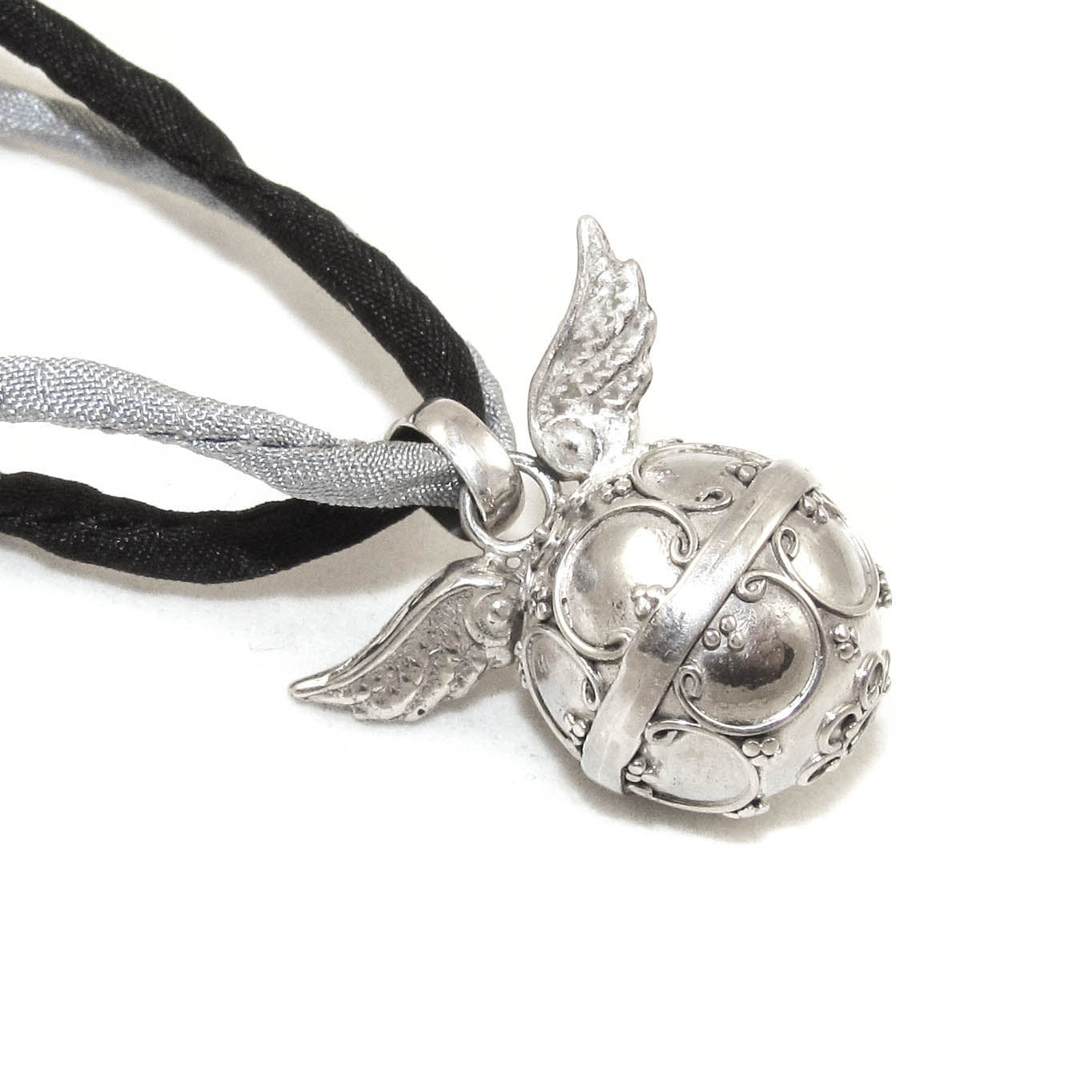 Engelsrufer Klangkugel Flügel Set Sterlingsilber - Mut
