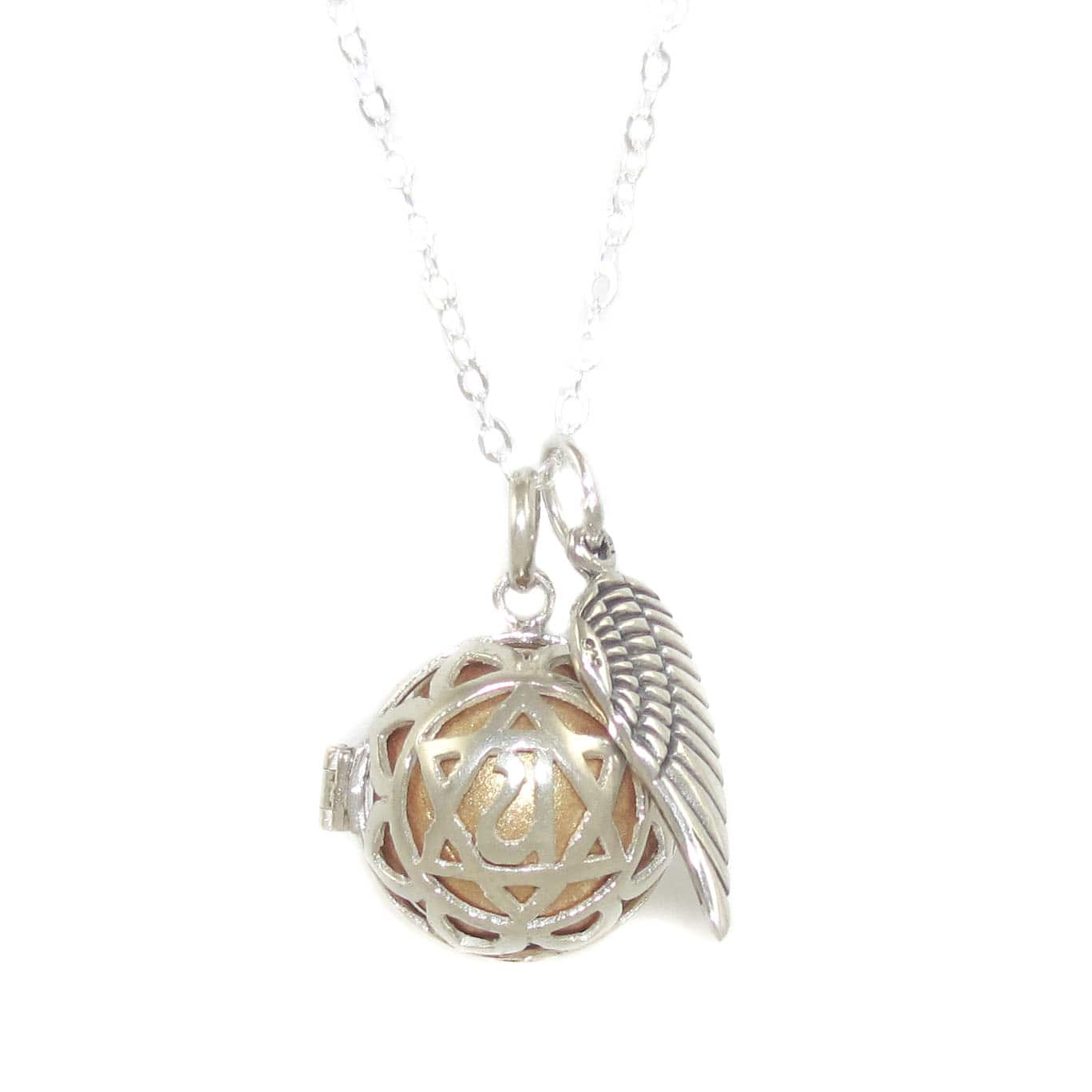 Collar llamador de ángeles del chakra del corazón: alegría de vivir y protección ✨💖