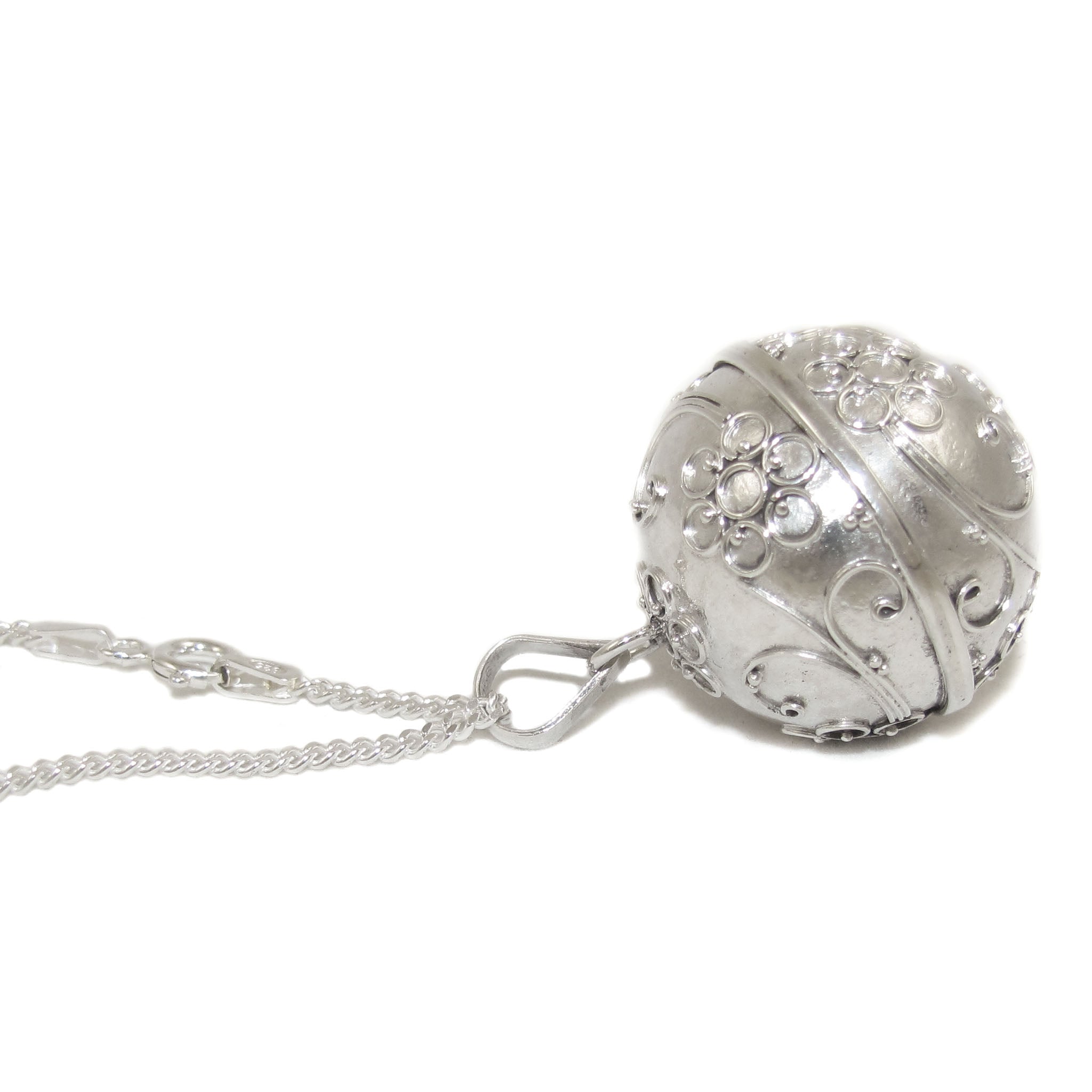 lange Engelsrufer XL Sterlingsilber Kette, Kettenset 70 cm für Damen