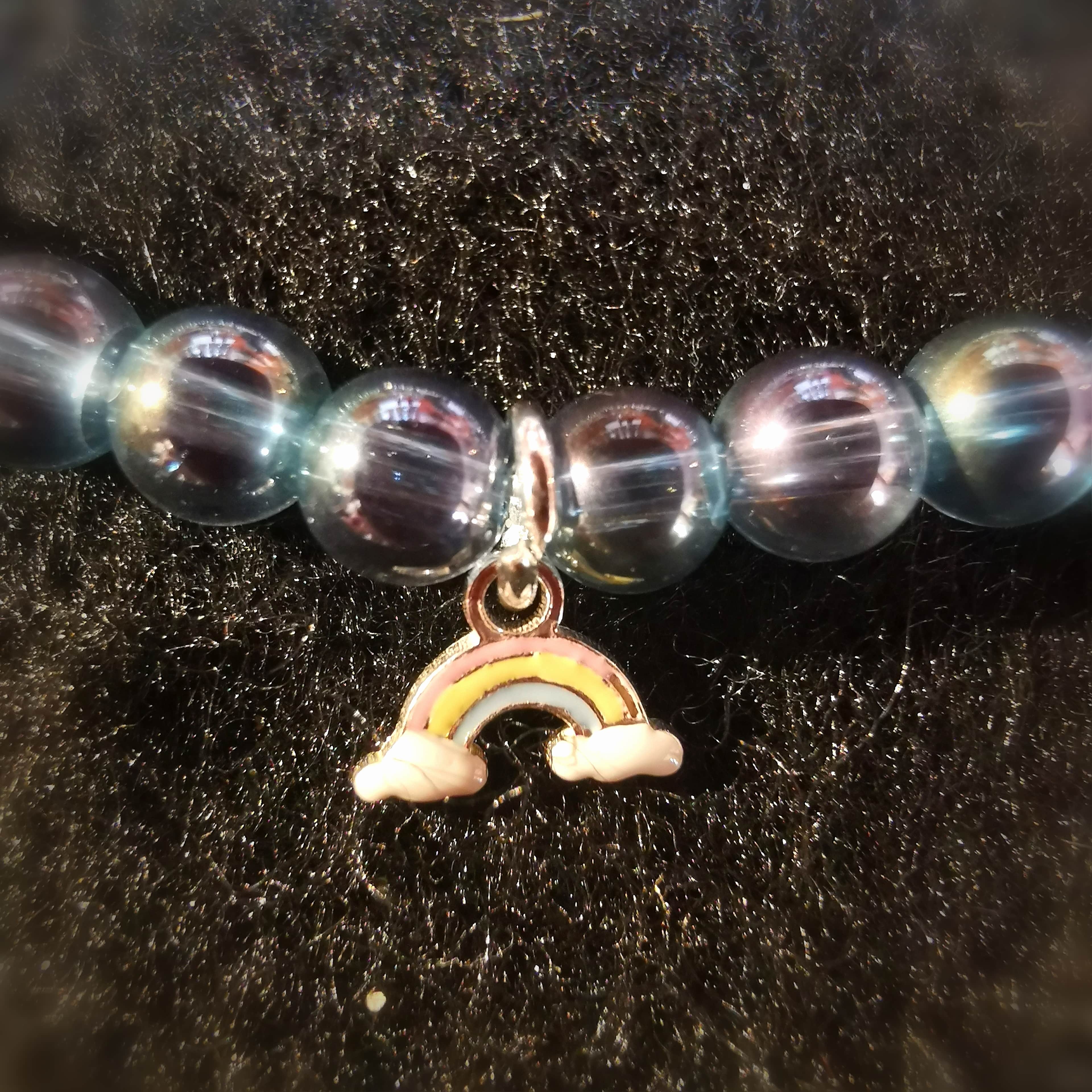 Aqua Aura Edelstein Regenbogen Karma Armband, wundervolle Vielfalt, samaki originals