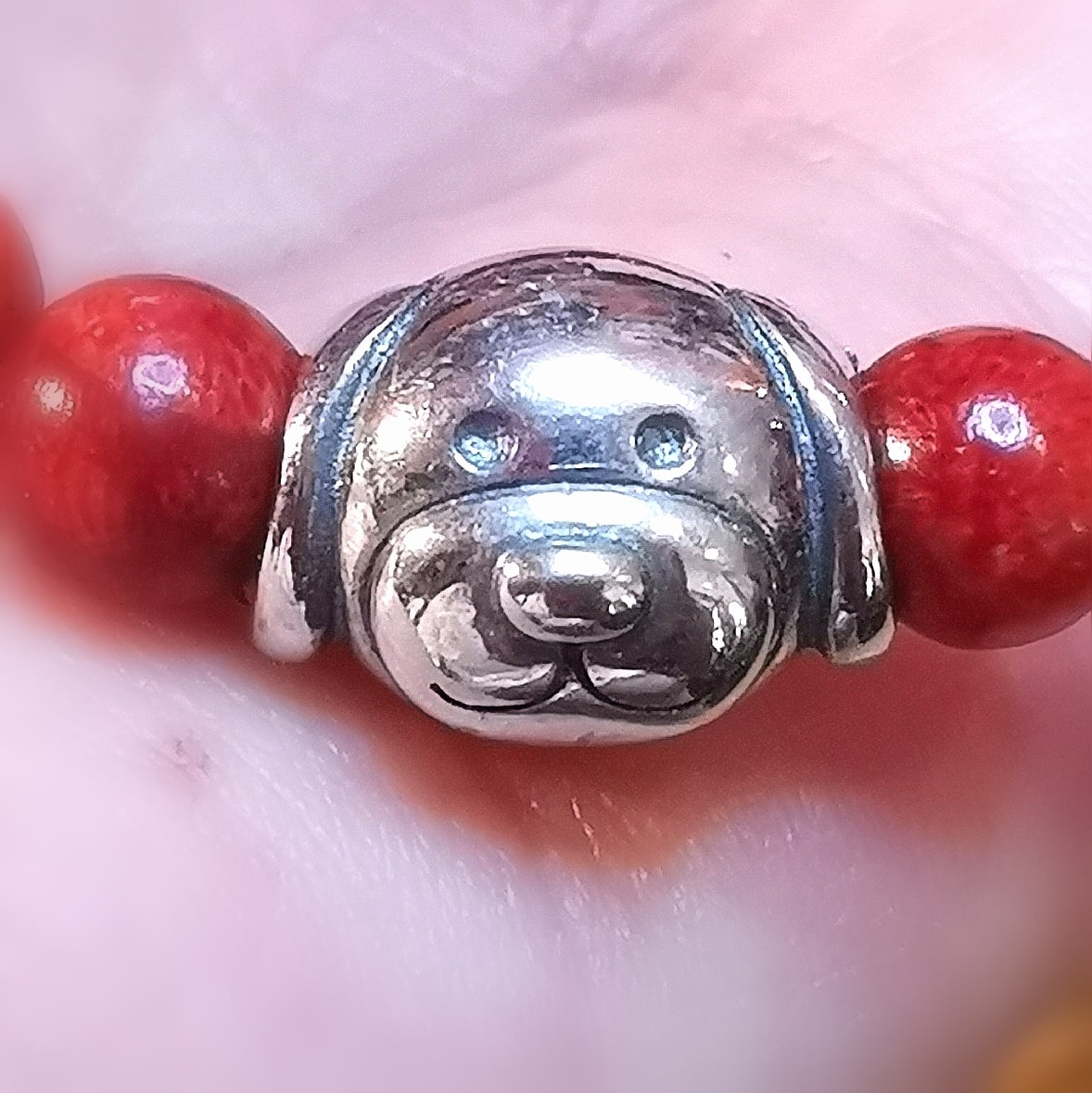 Kinder Korallen Krafttier Karma Edelstein Schmuck Armband, Chakra wellness, Lebensmut und Energie