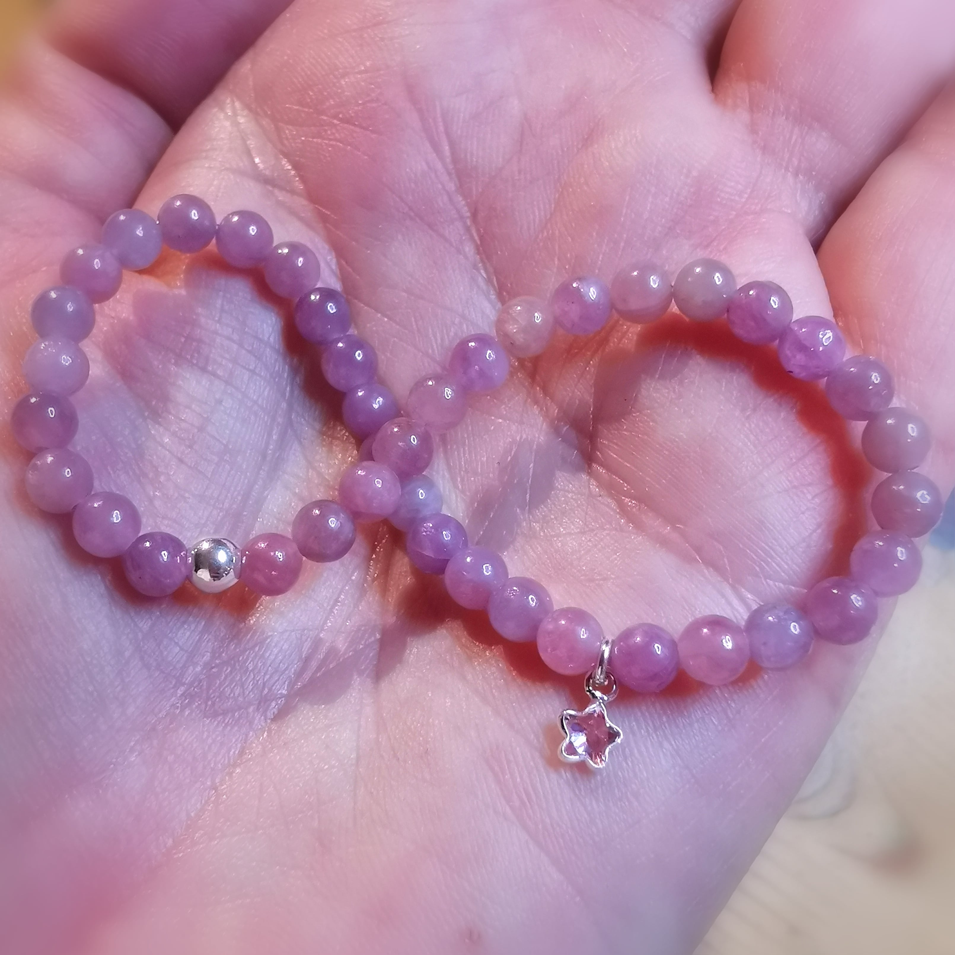 Rubin Seestern Karma Armband, AA Qualität Edelstein Heilsteine, Liebe und Wunder