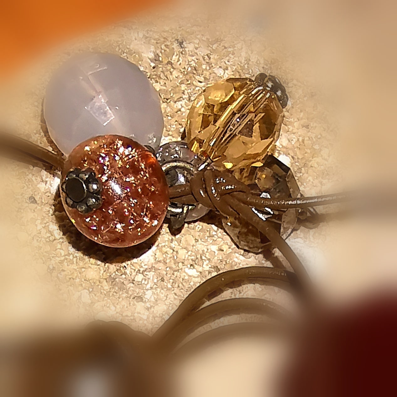 Karneol Glücksachat Edelstein Heilstein Karma Kette, edler Hippie Stil, Sakral Chakra, Freude und Kreativität, samaki