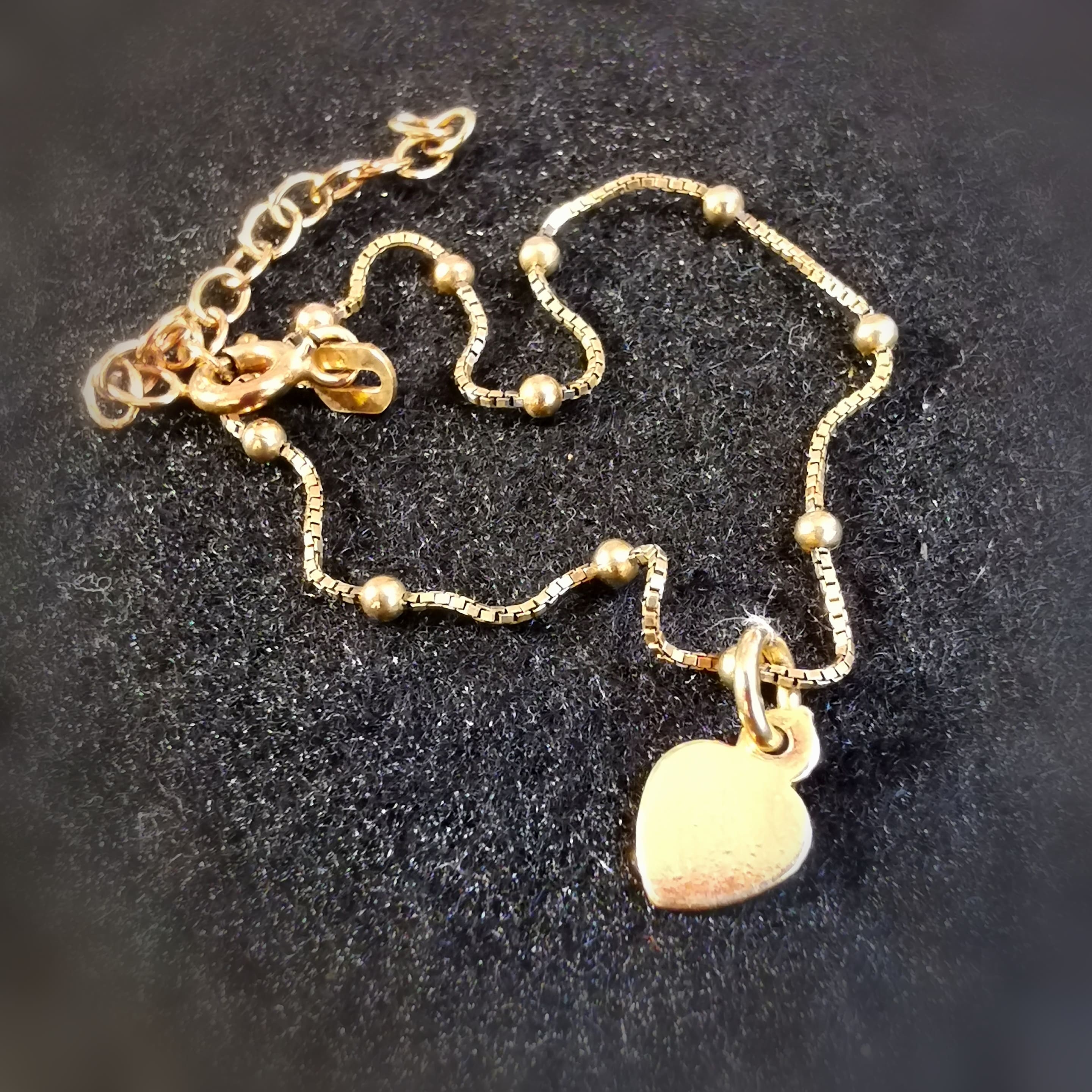 ✨ Herz Glücksbringer Armband – Glück & Segen, vergoldet ✨