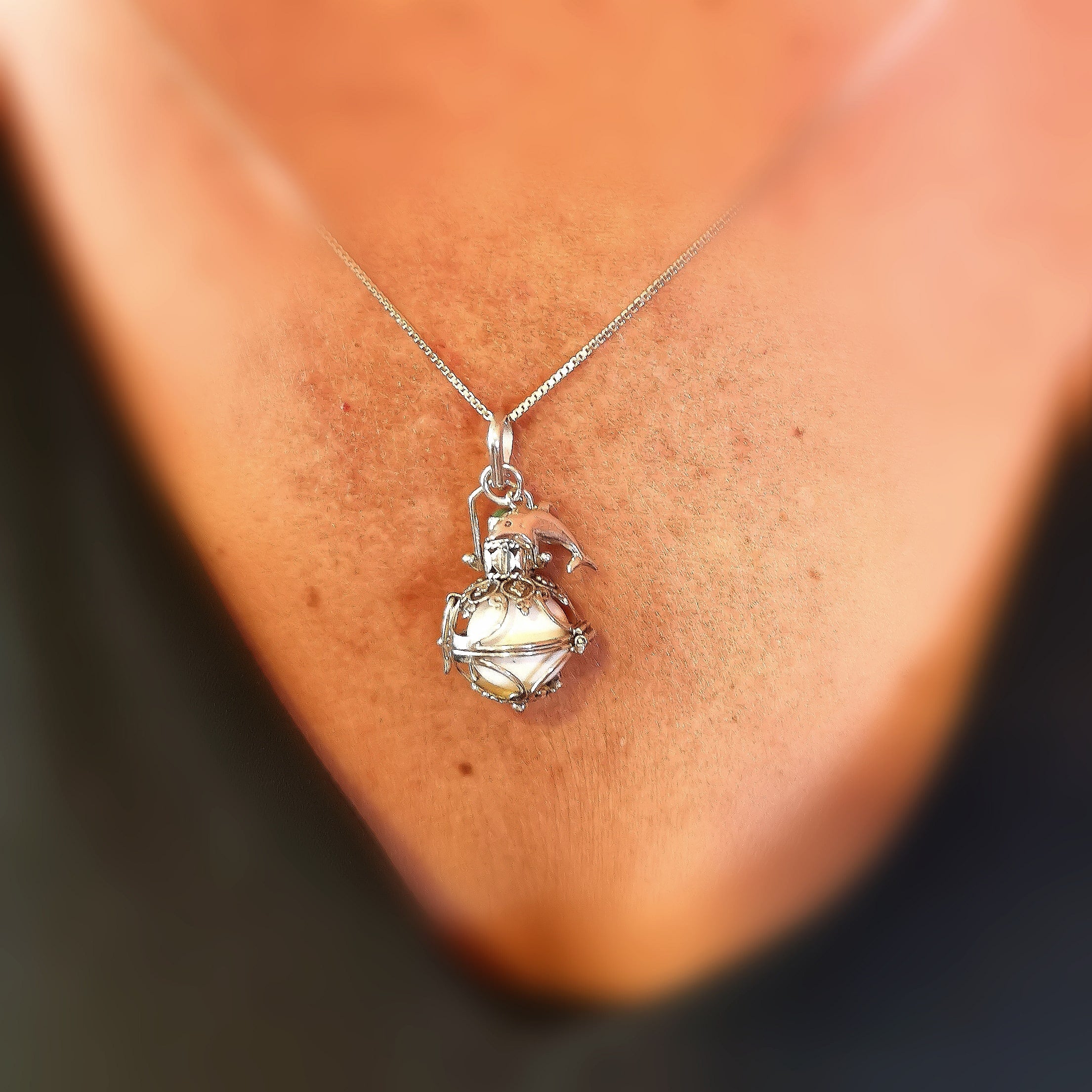 🔹 Engelsrufer Delfin Türkis Edelstein Kette 50 cm – geweiht für Freiheit & Leichtigkeit ✨