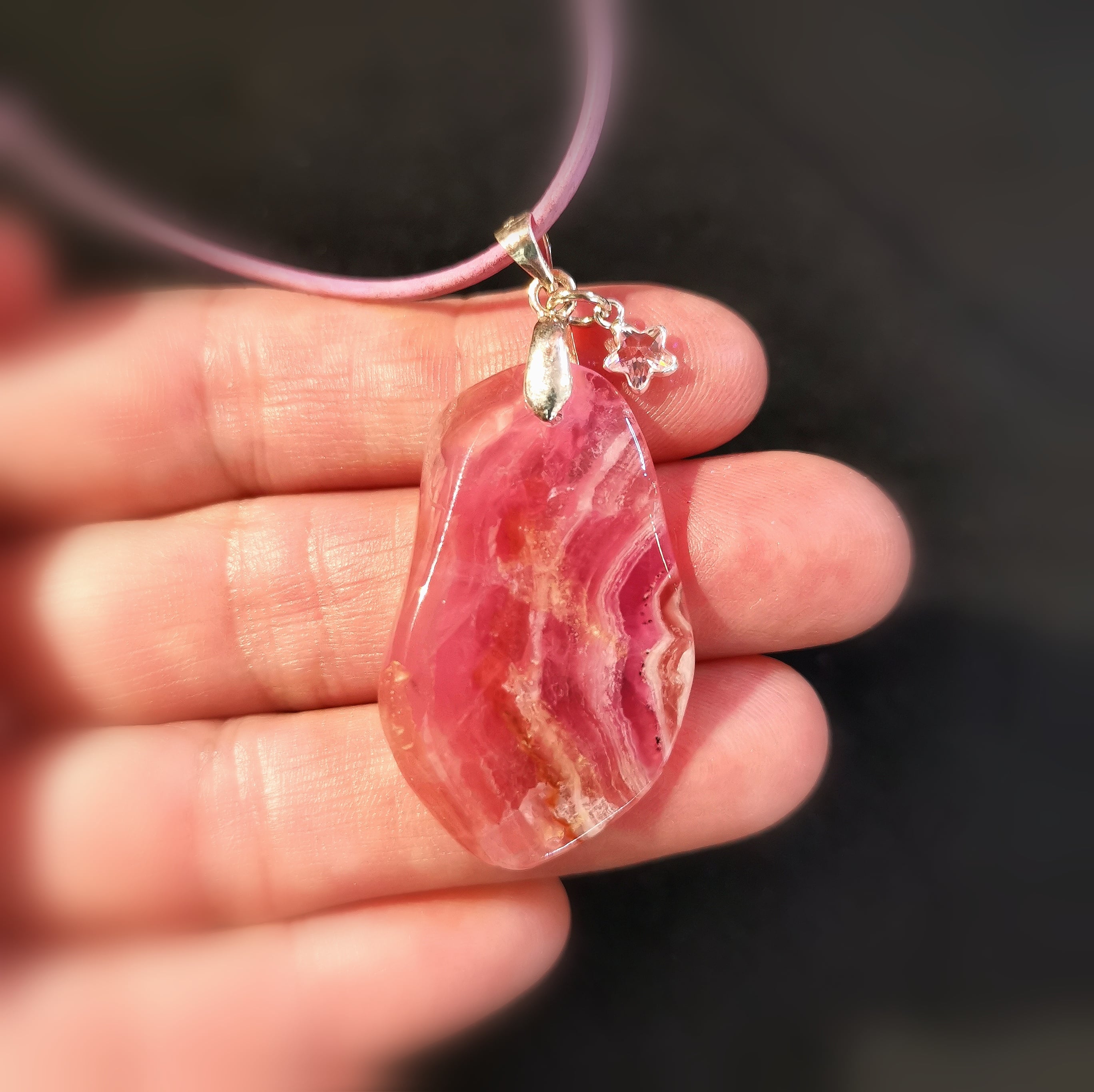 🌟 Cobalt Calcite Starfish Gemstone Necklace – Joy of Life & Wonders Welcome, Consecrated 🌟