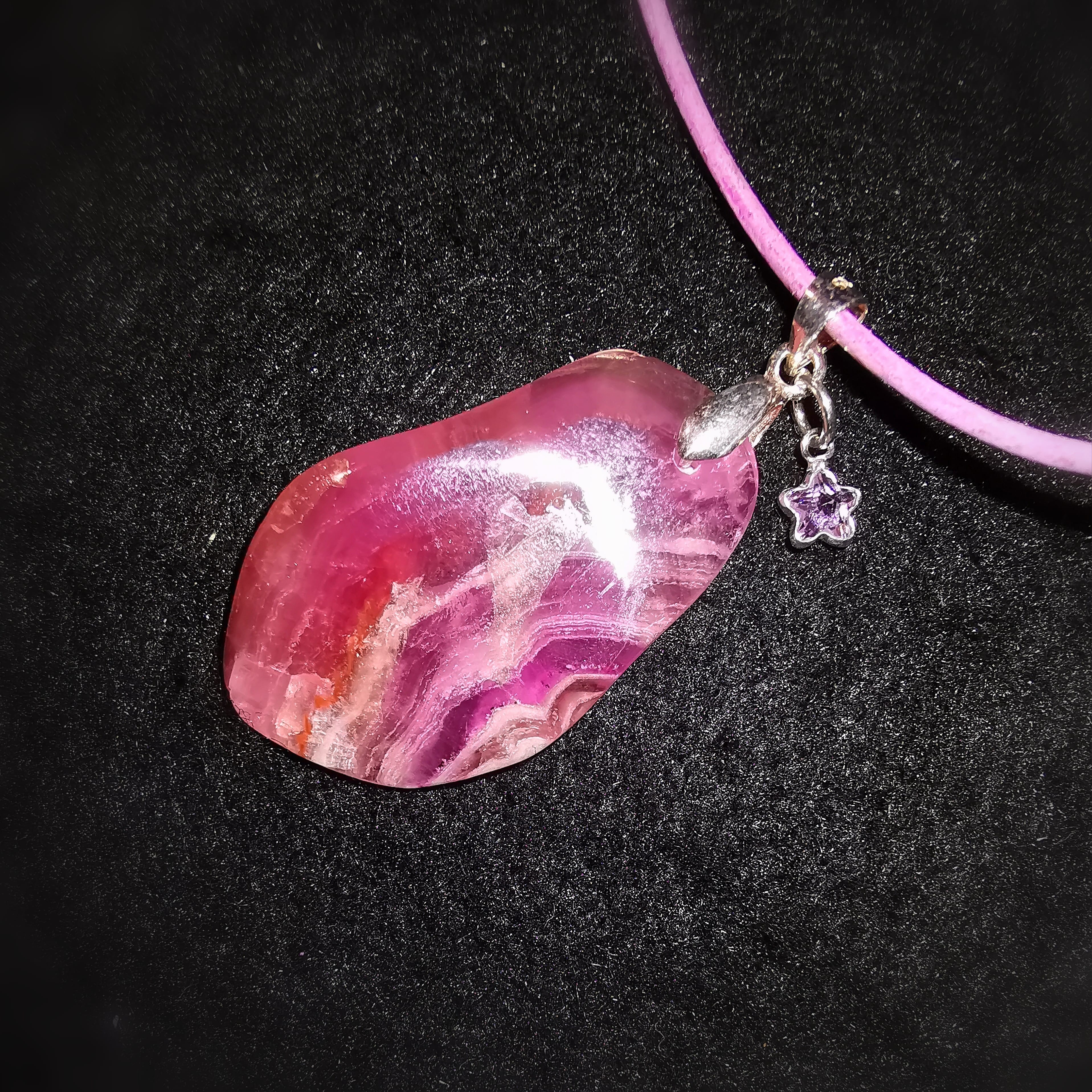 🌟 Cobalt Calcite Starfish Gemstone Necklace – Joy of Life & Wonders Welcome, Consecrated 🌟