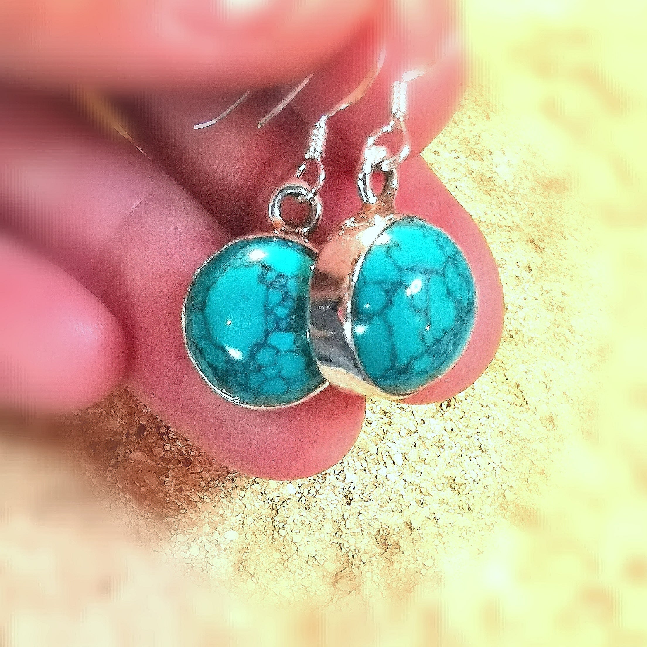Turquoise Magnesite Earrings – Lightness & Summer Freshness ☀️