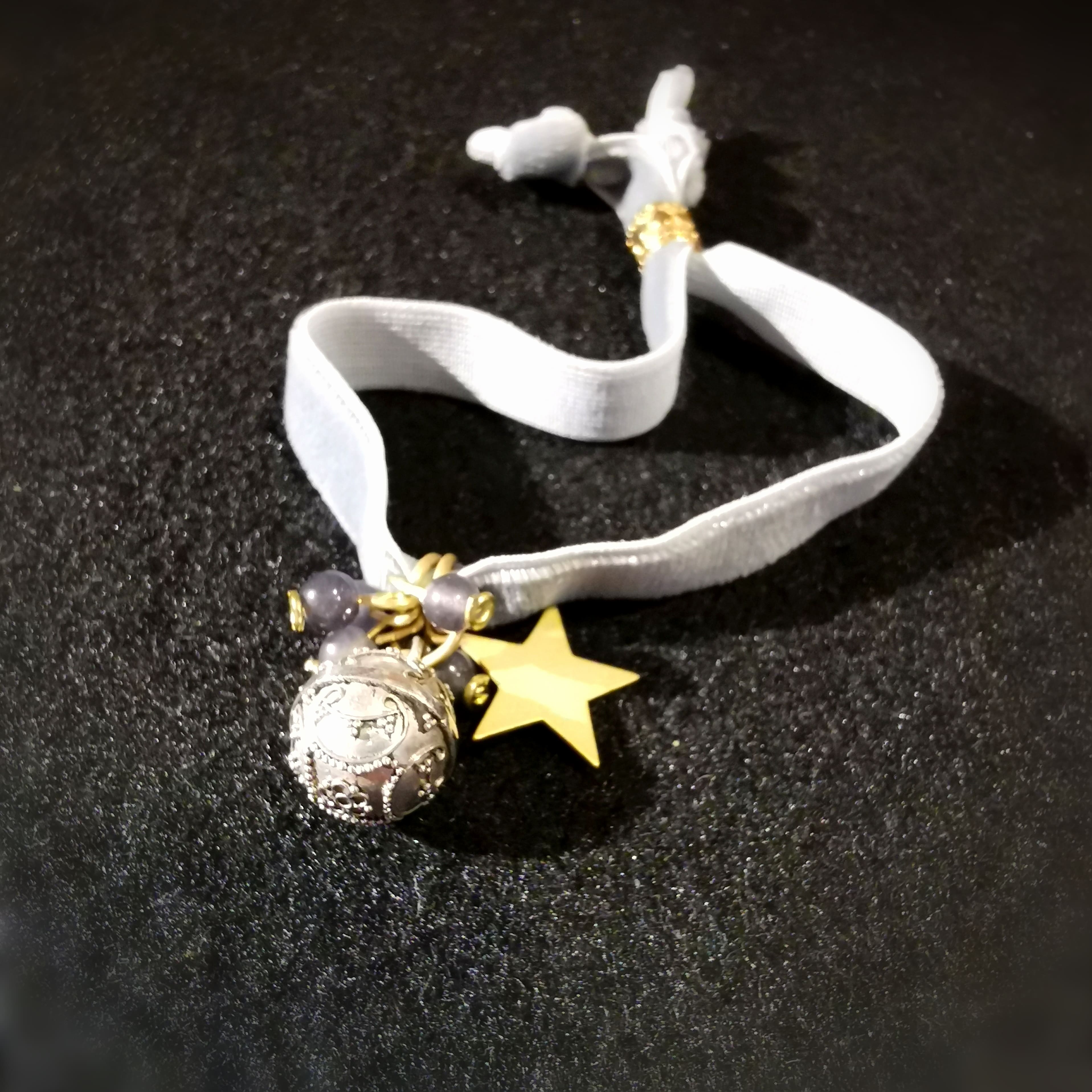 Engelsrufer Sternenlicht Samt Karma Armband, geweiht