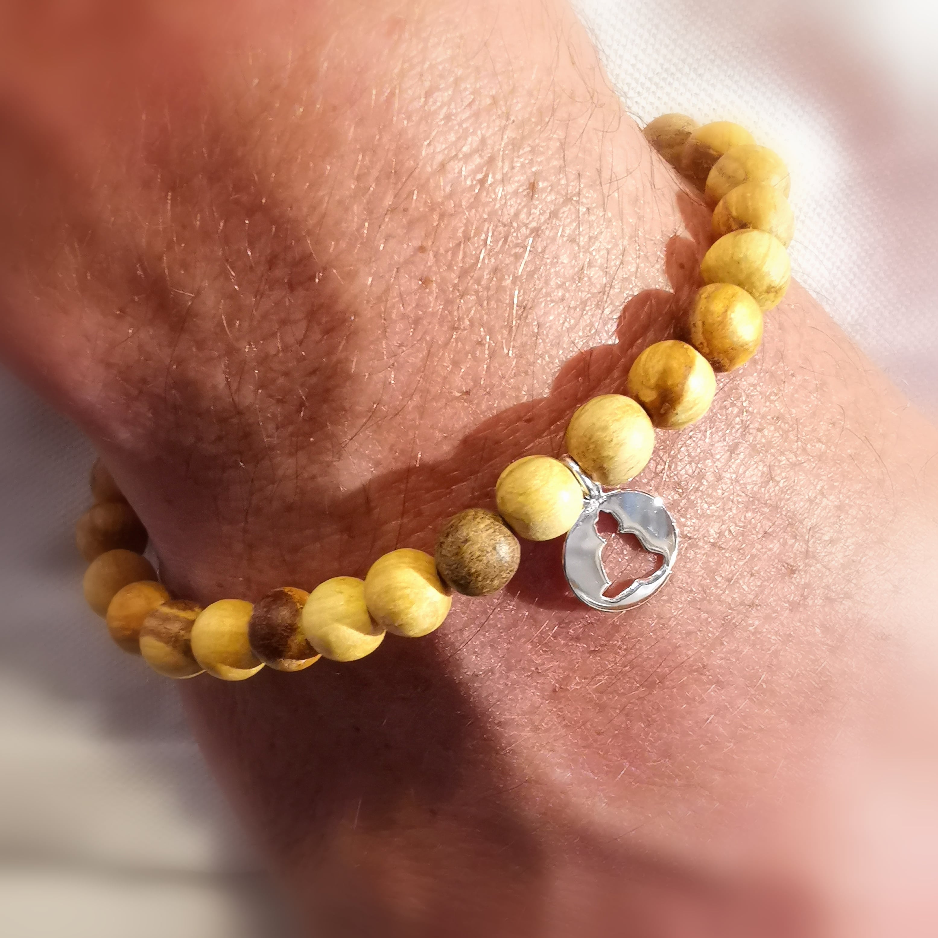 Palo Santo Buddha Karma Armband unisex, heiliges Holz, Schutz - Heilung - Inspiration