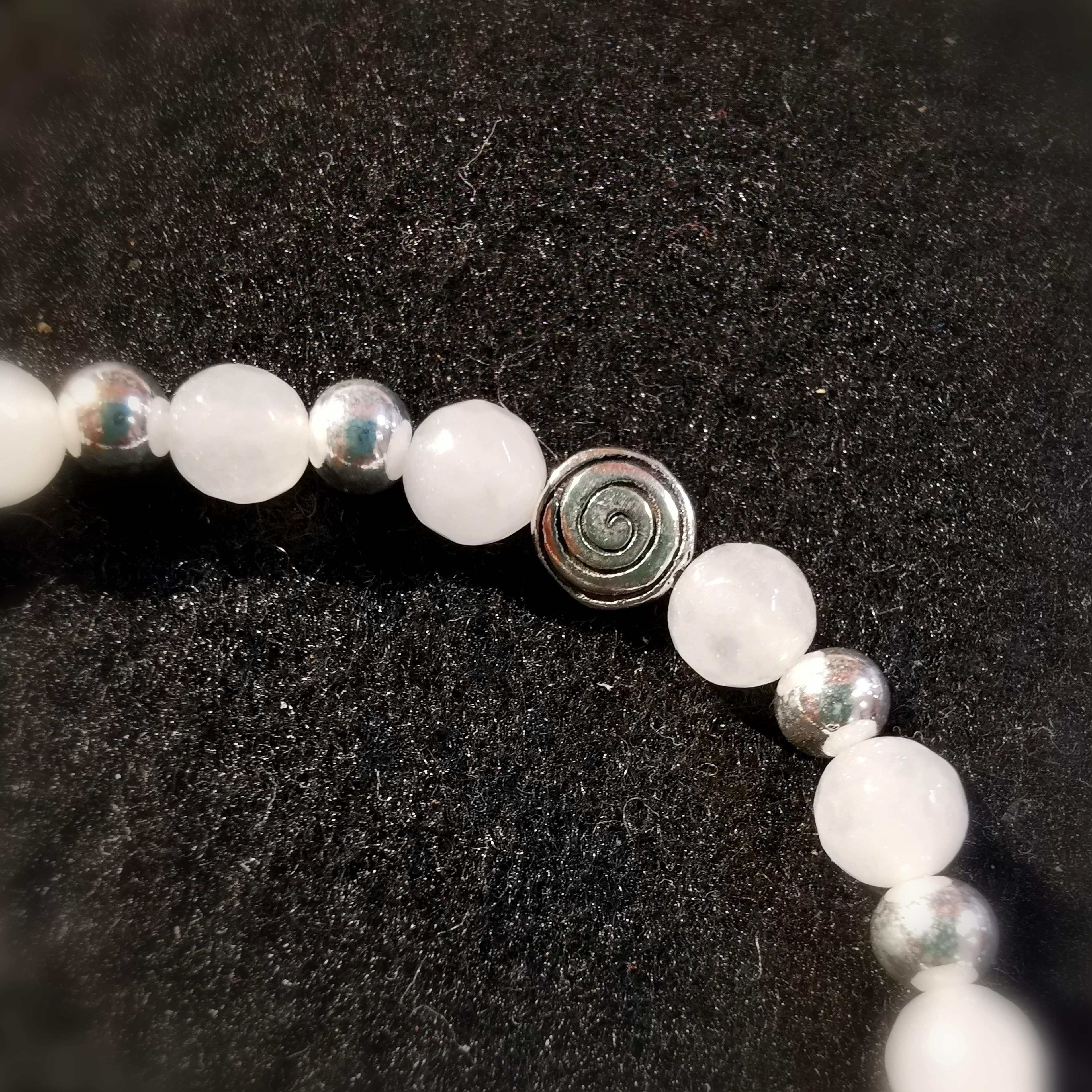 Chakra Edelstein Heilstein Karma Armband Sterlingsilber, geweiht - neue Energie