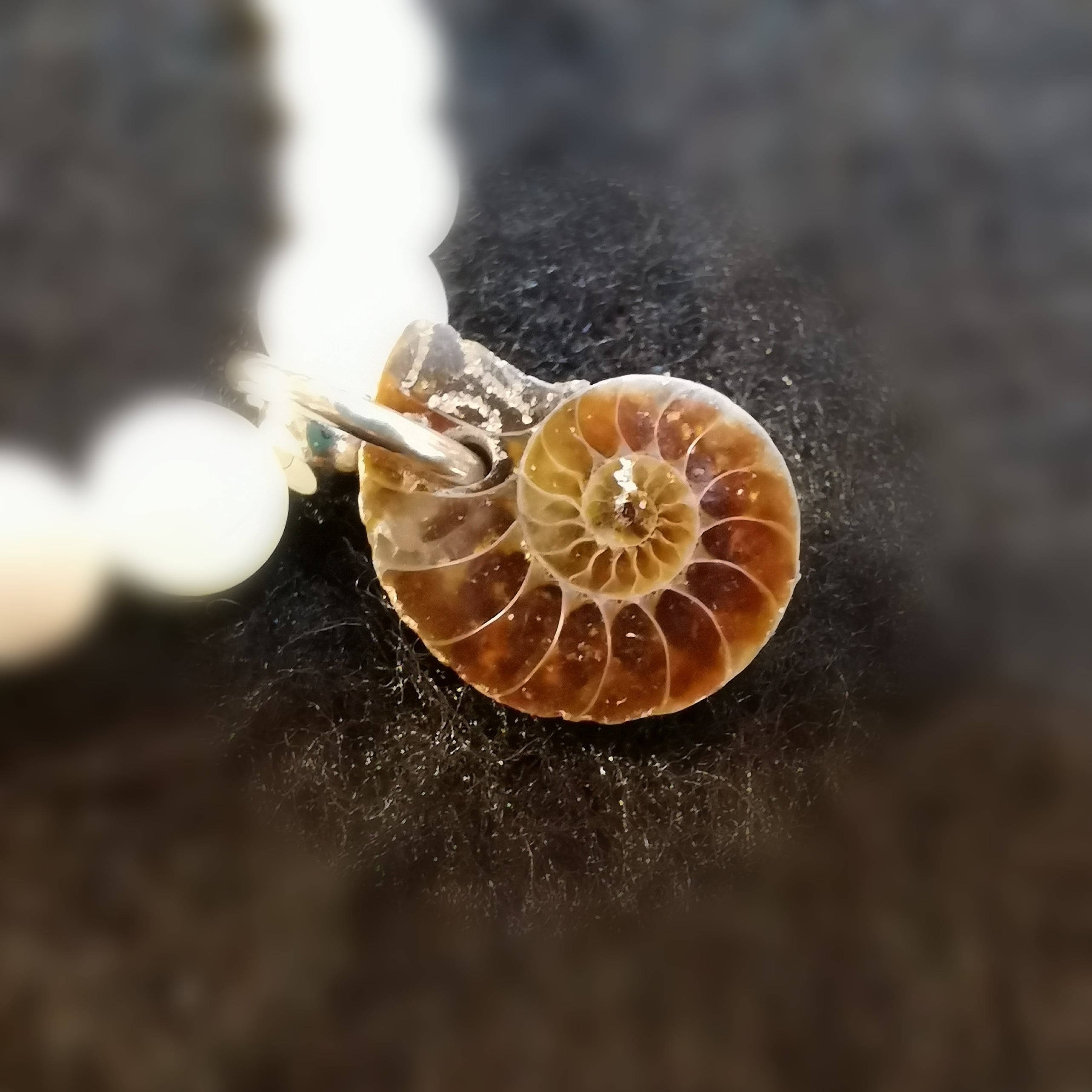 Mother of Pearl & Ammonite Karma Bracelet – consecrated for gentleness, self-expression & spiritual renewal