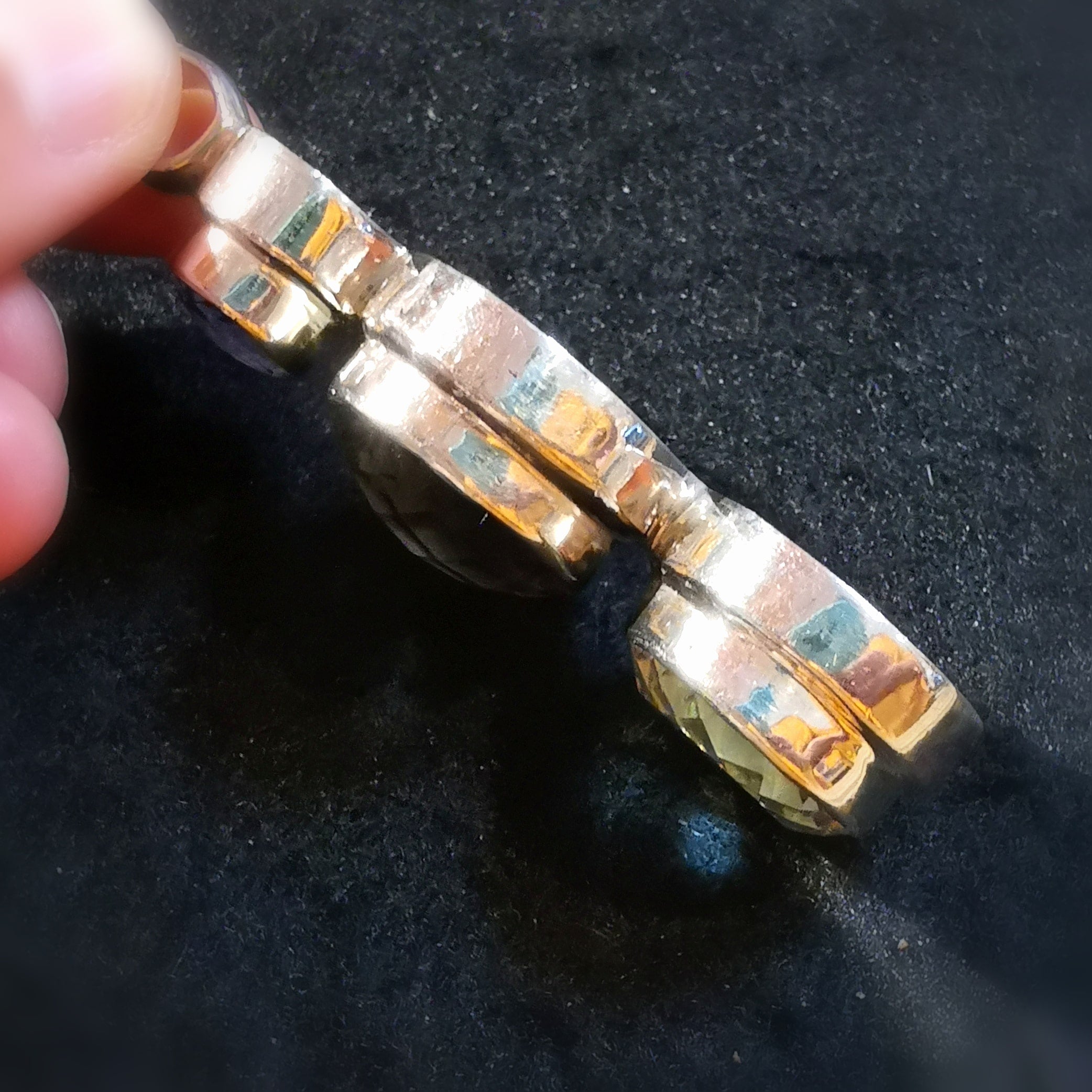 edler Amethyst Rauchquarz Citrin Edelstein Heilstein Karma Anhänger XXL Sterlingsilber, geweiht - das Leben lieben