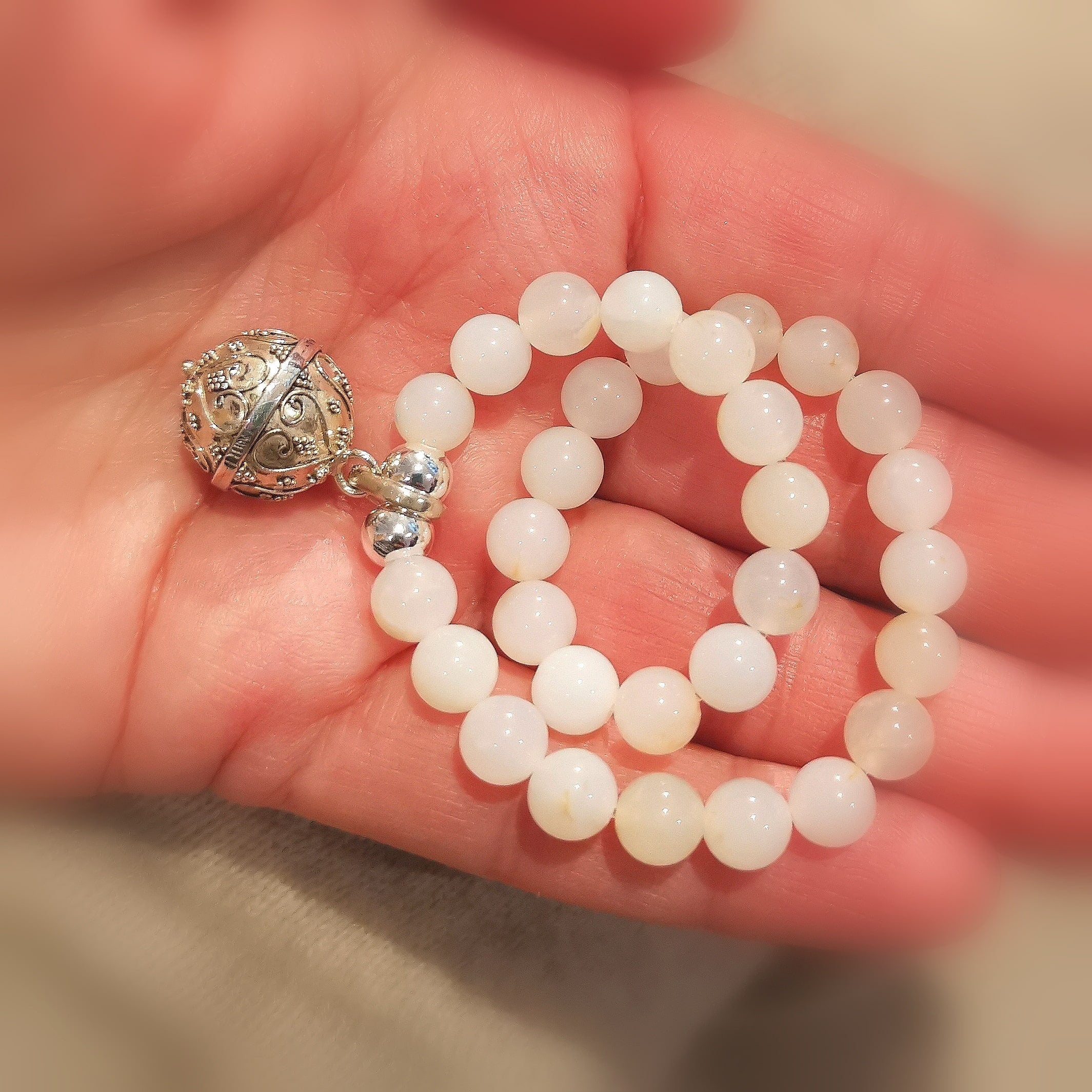 Engelsrufer Anden Opal Karma Edelstein Armband, Chrysopal Heilstein: Auraschutz und Fröhlichkeit