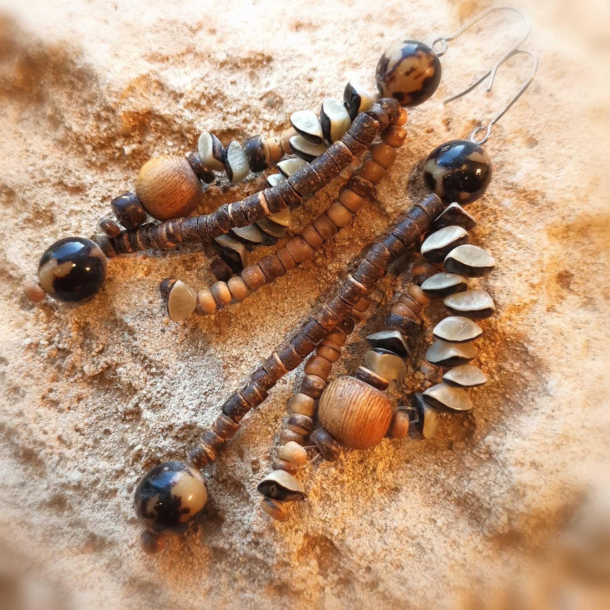 🌞 Cocos Ethno Earrings – Karma Jewelry for Joy of Life & Self-Confidence