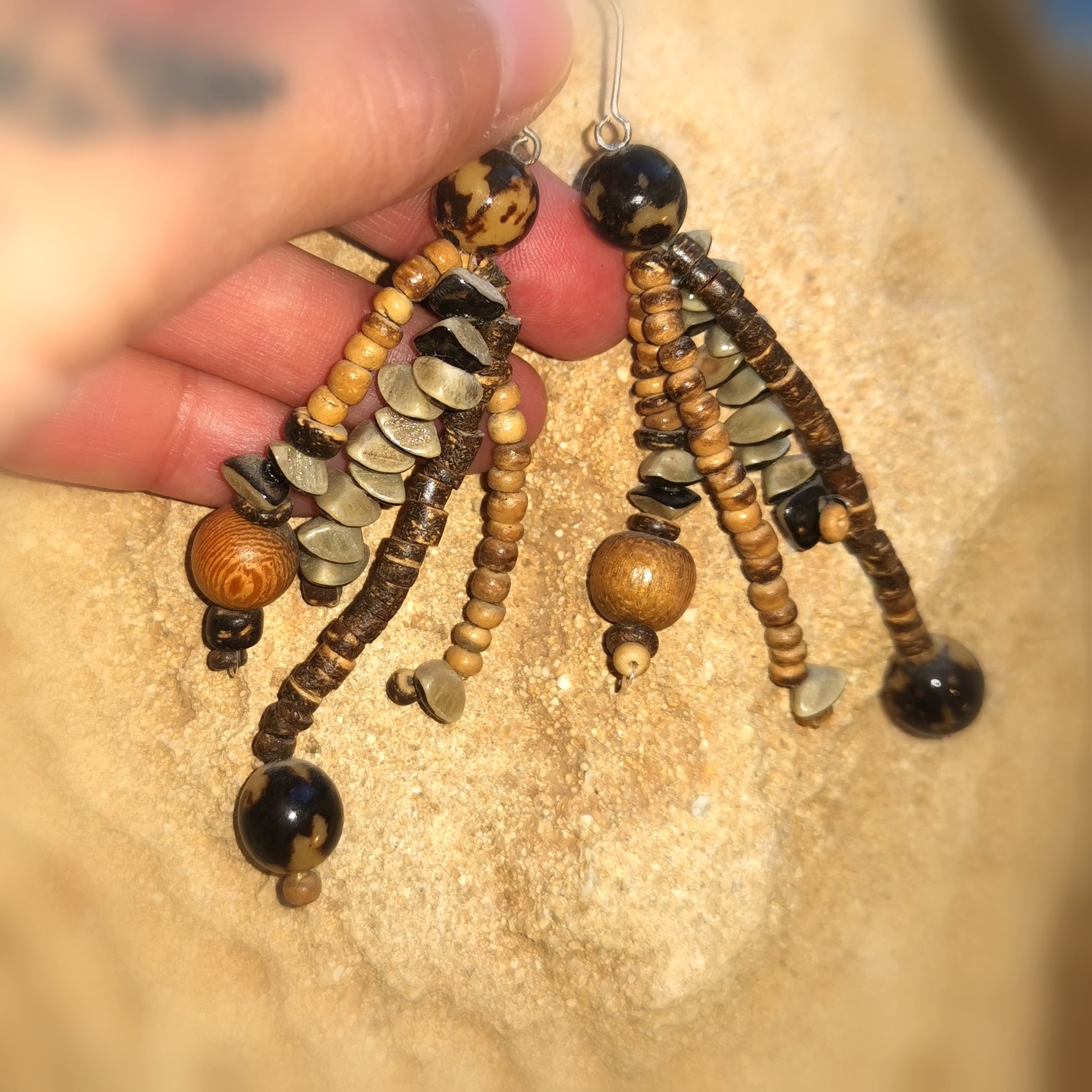 🌞 Cocos Ethno Earrings – Karma Jewelry for Joy of Life & Self-Confidence