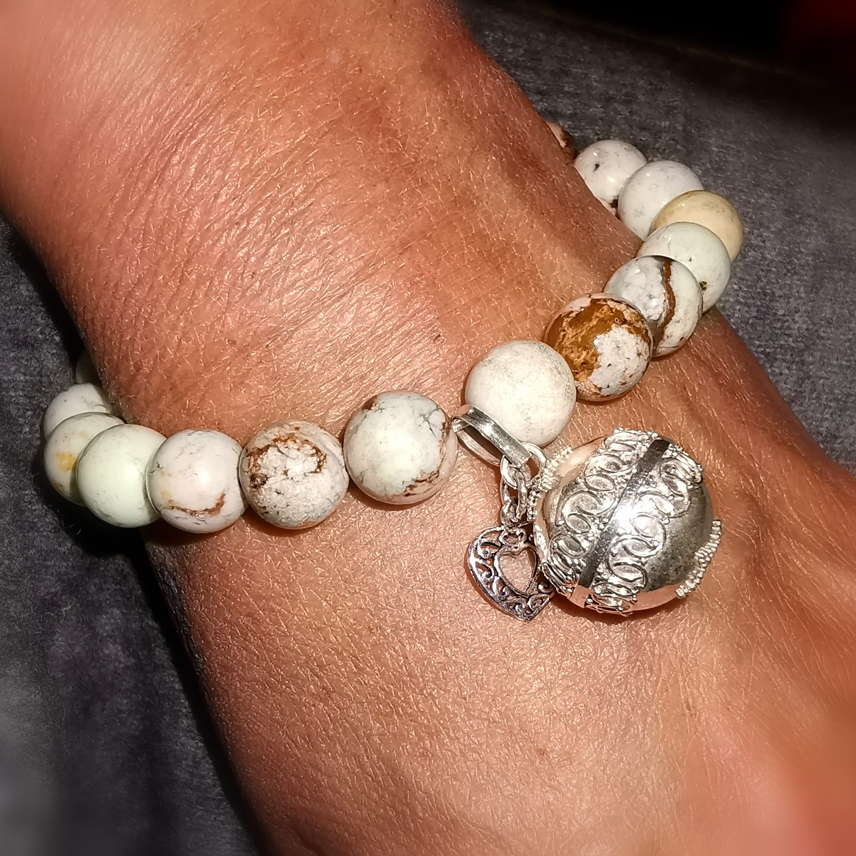 Engelsrufer Herz Magnesit Edelstein Heilstein Karma Armband sweet dreams, geweiht - Erlösung