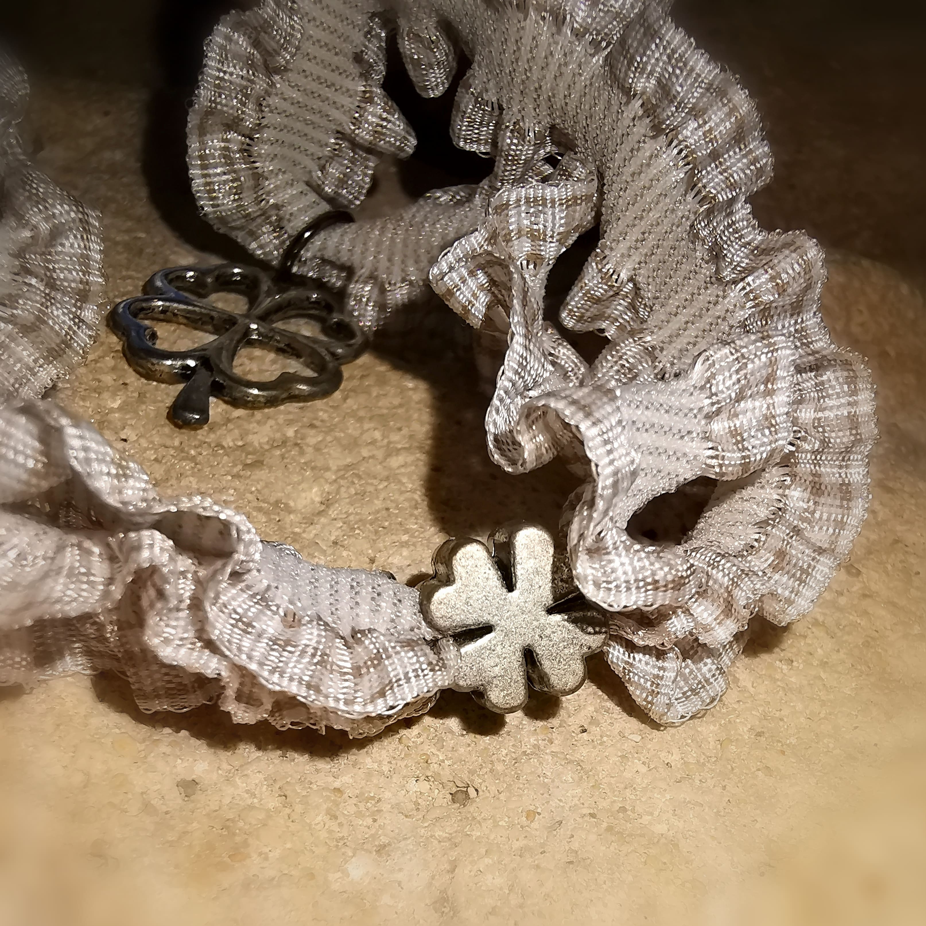 Glücksklee Kleeblatt Elastik Karma Armband, alle Größen, Glück und Freude