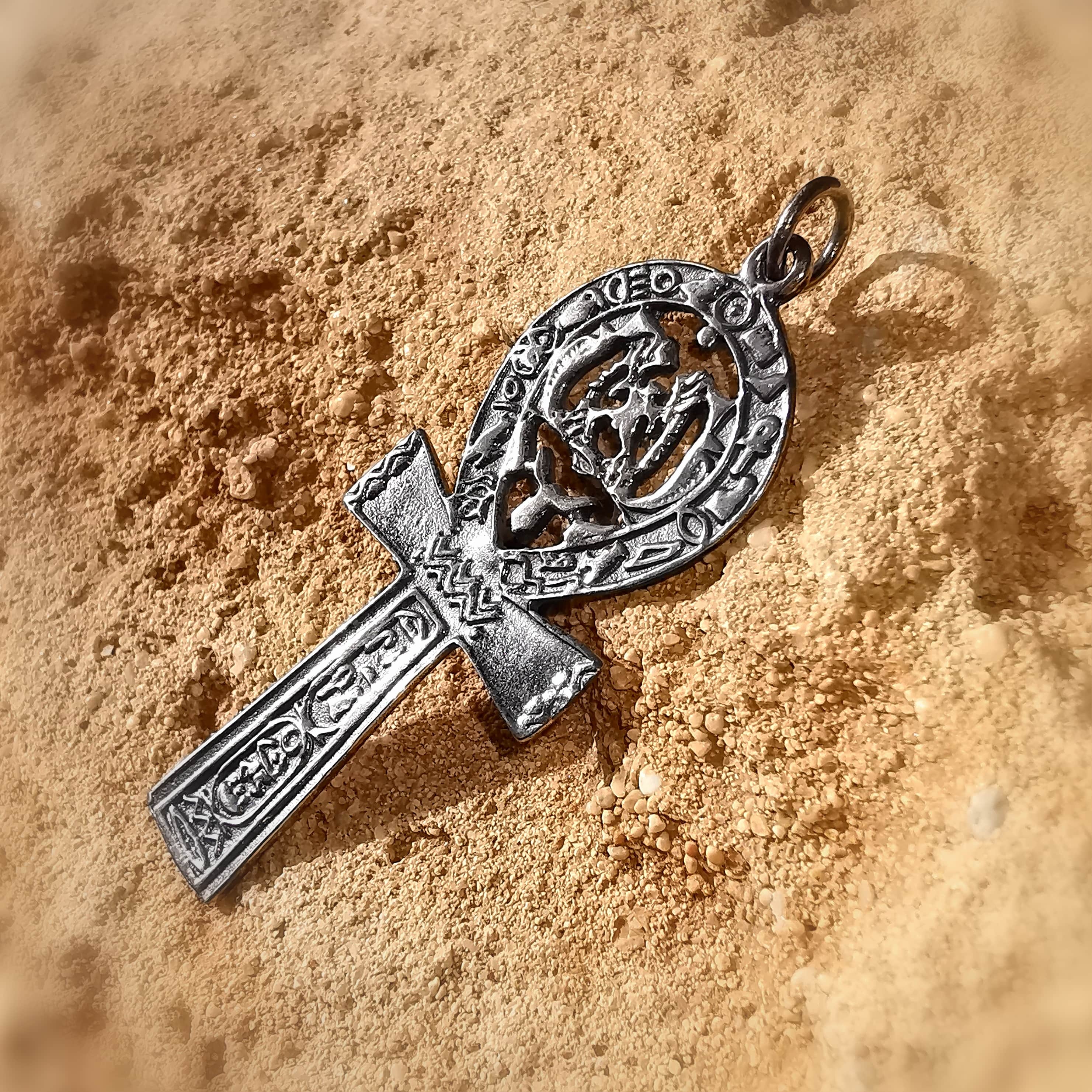 ✝️ Colgante de cruz Ankh: consagrado para la armonía, la protección y la vida eterna