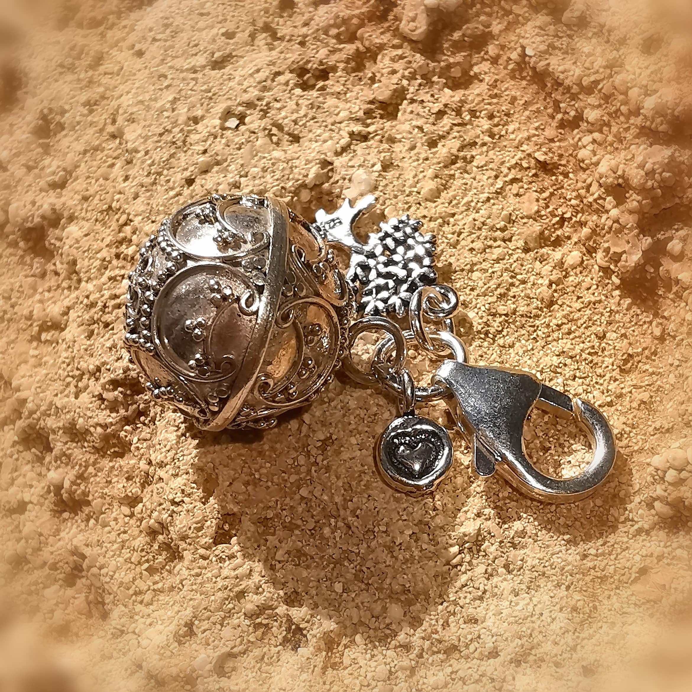 Engelsrufer Lebensbaum Herz Charm Karabiner Sterlingsilber - Kraft der Liebe