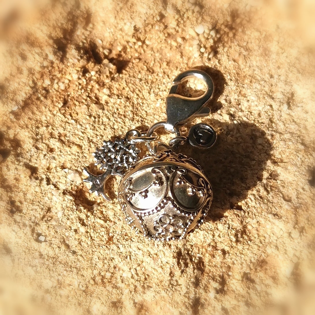 Engelsrufer Lebensbaum Herz Charm Karabiner Sterlingsilber - Kraft der Liebe