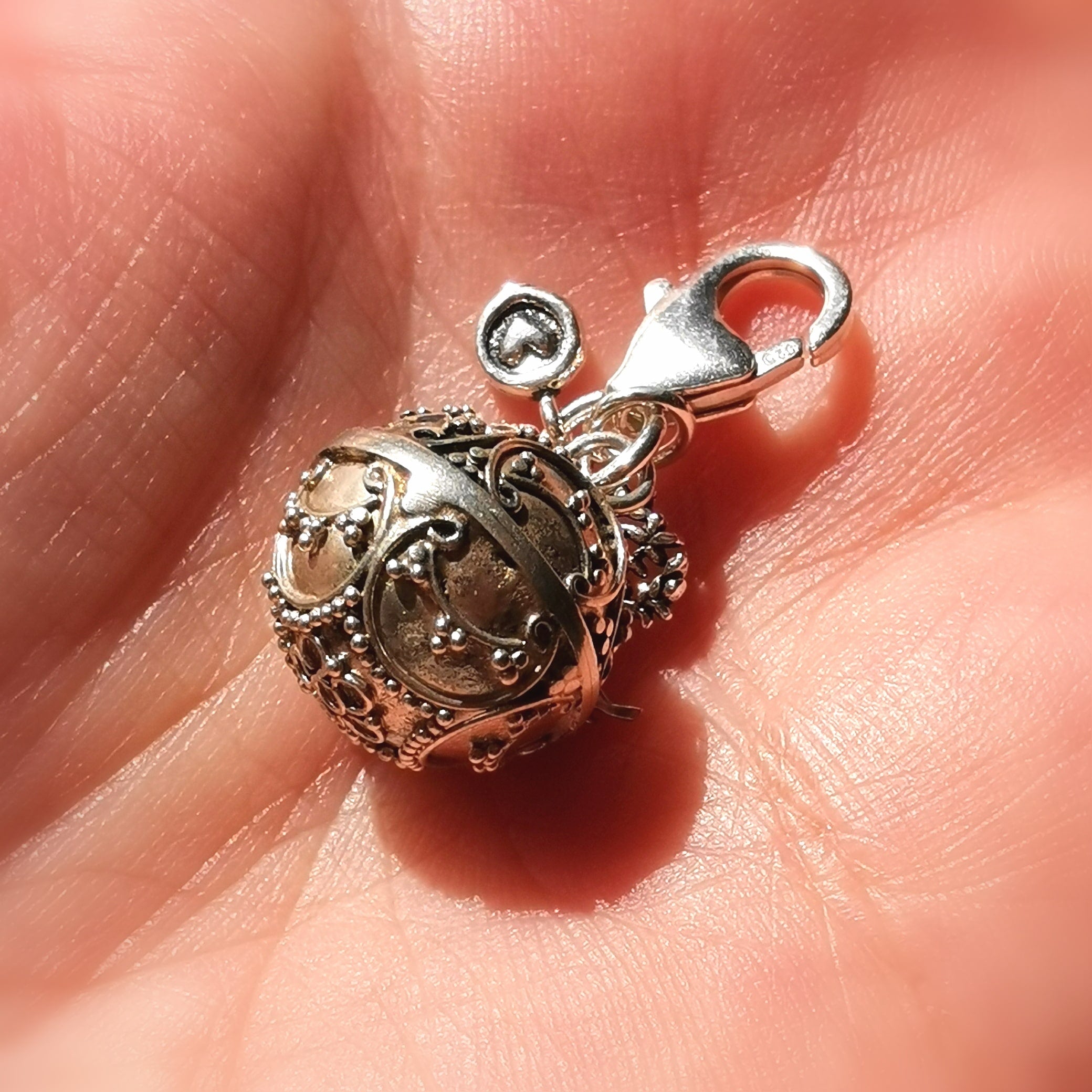 Engelsrufer Lebensbaum Herz Charm Karabiner Sterlingsilber - Kraft der Liebe