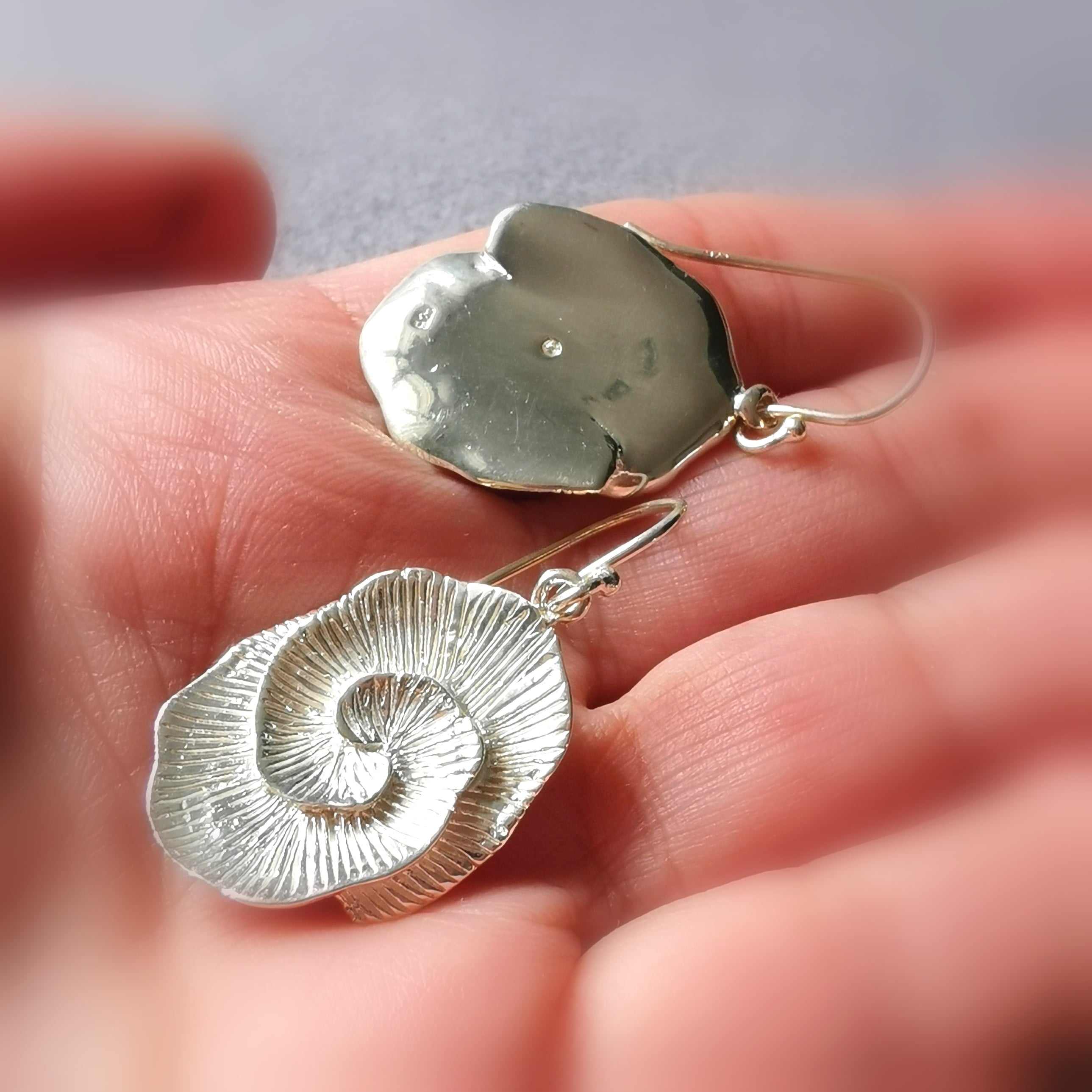 Blüten Glücksbringer Design Ohrringe Sterlingsilber - Schönheit