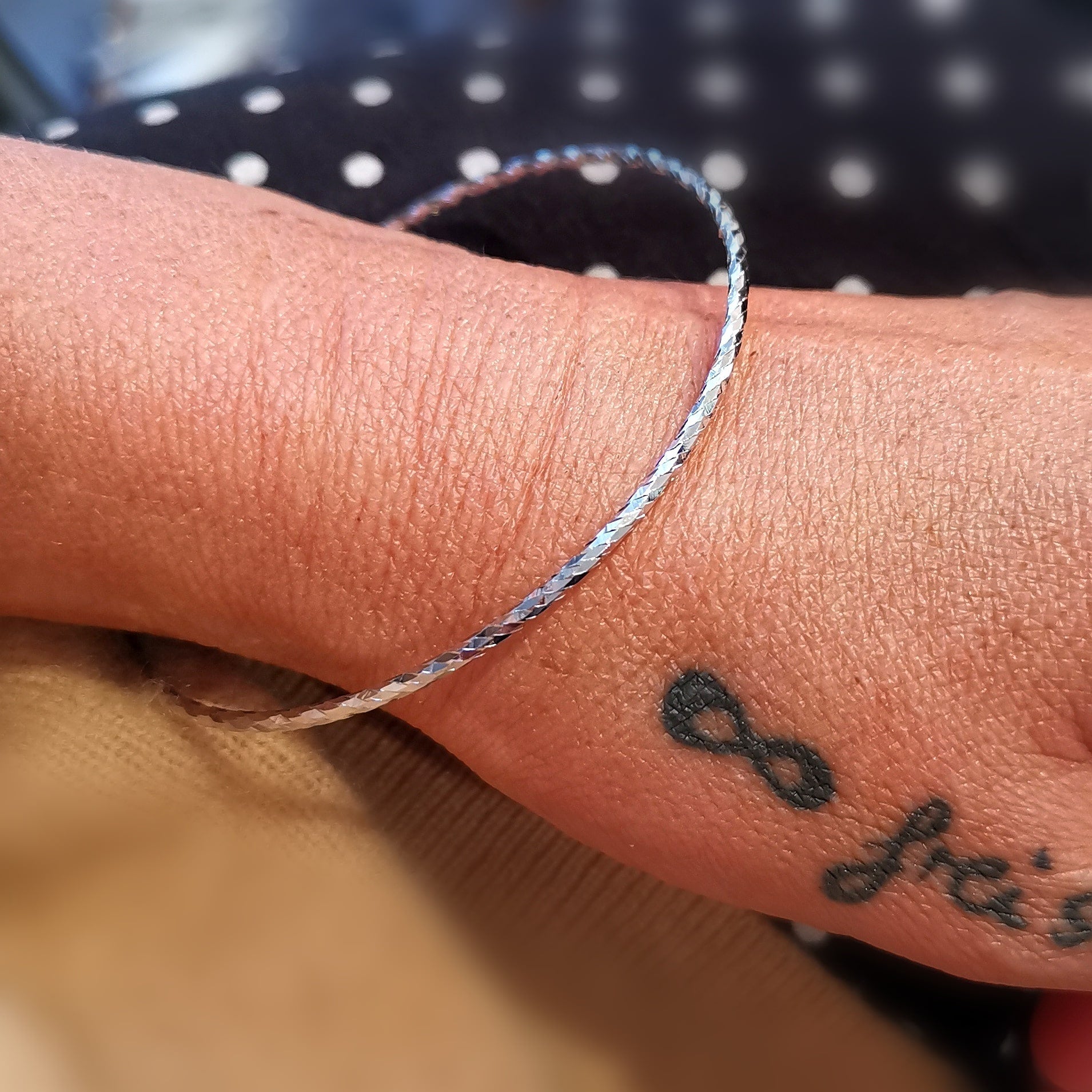 Bettel Armreif Armband Sterlingsilber sanft glänzend #so80th