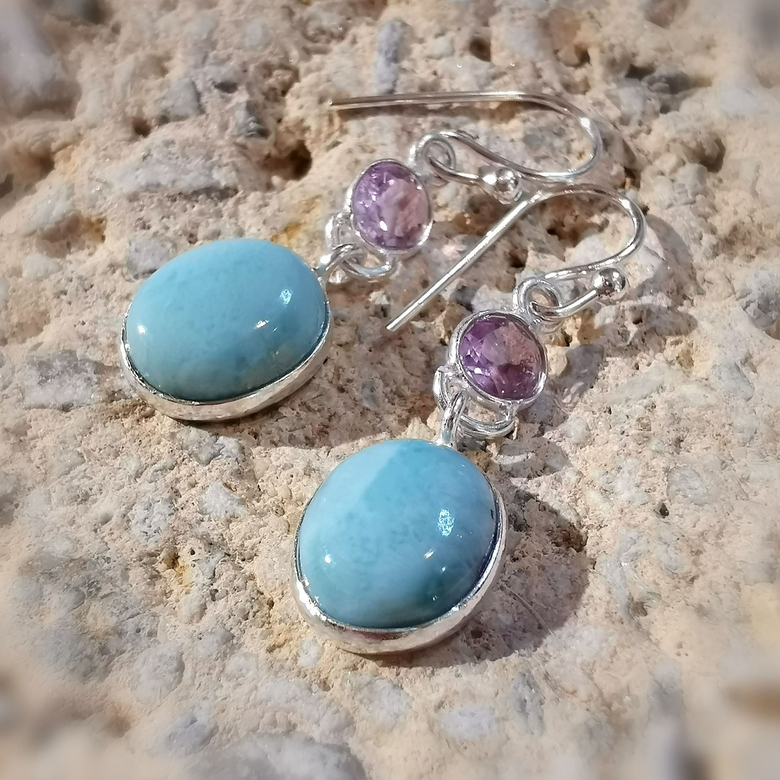 Larimar deals earrings ebay