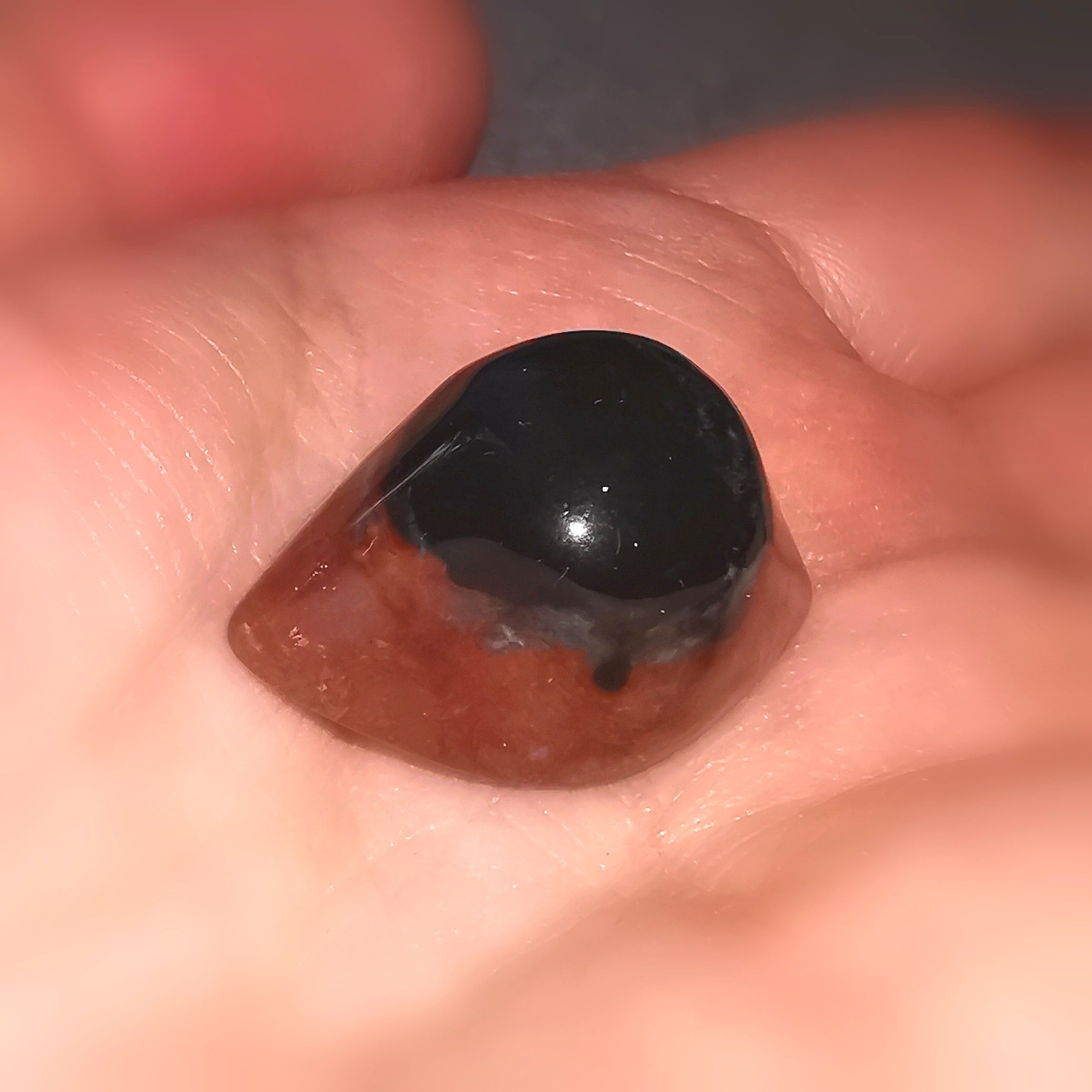 Schicht Achat Edelstein Heilstein Glücksachat Shiva Auge Glücksstein Meditation - Schutz