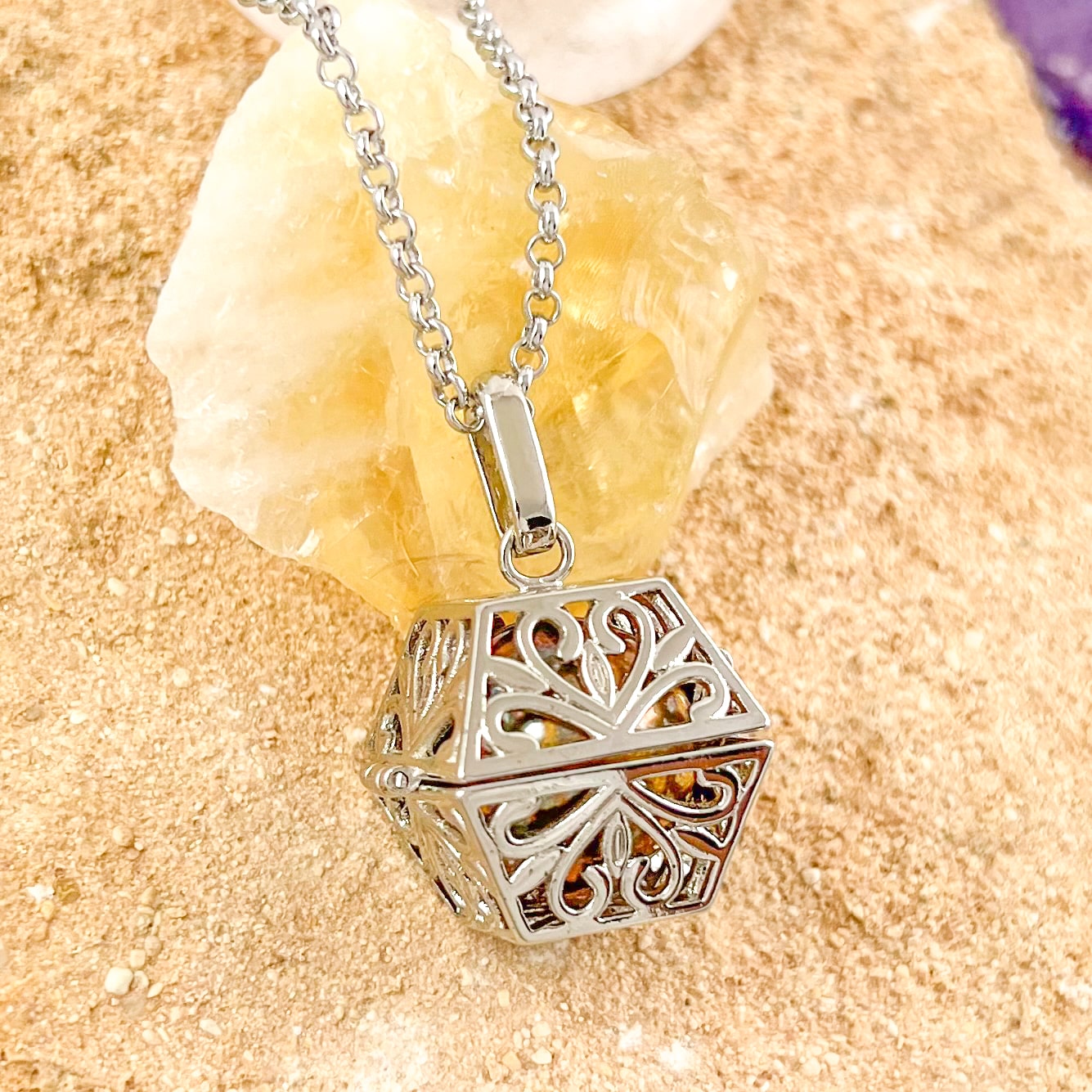 Engelsrufer Klangkugel Fashion Kette Gold 70 cm - Lebensglück