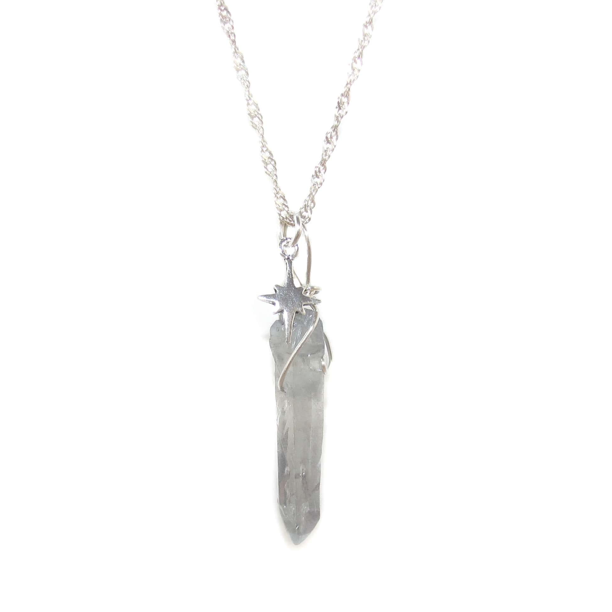 Angel Aura Edelstein Heilstein Spitze Stab Polarstern Karma Kette, geweiht - Seelenführung