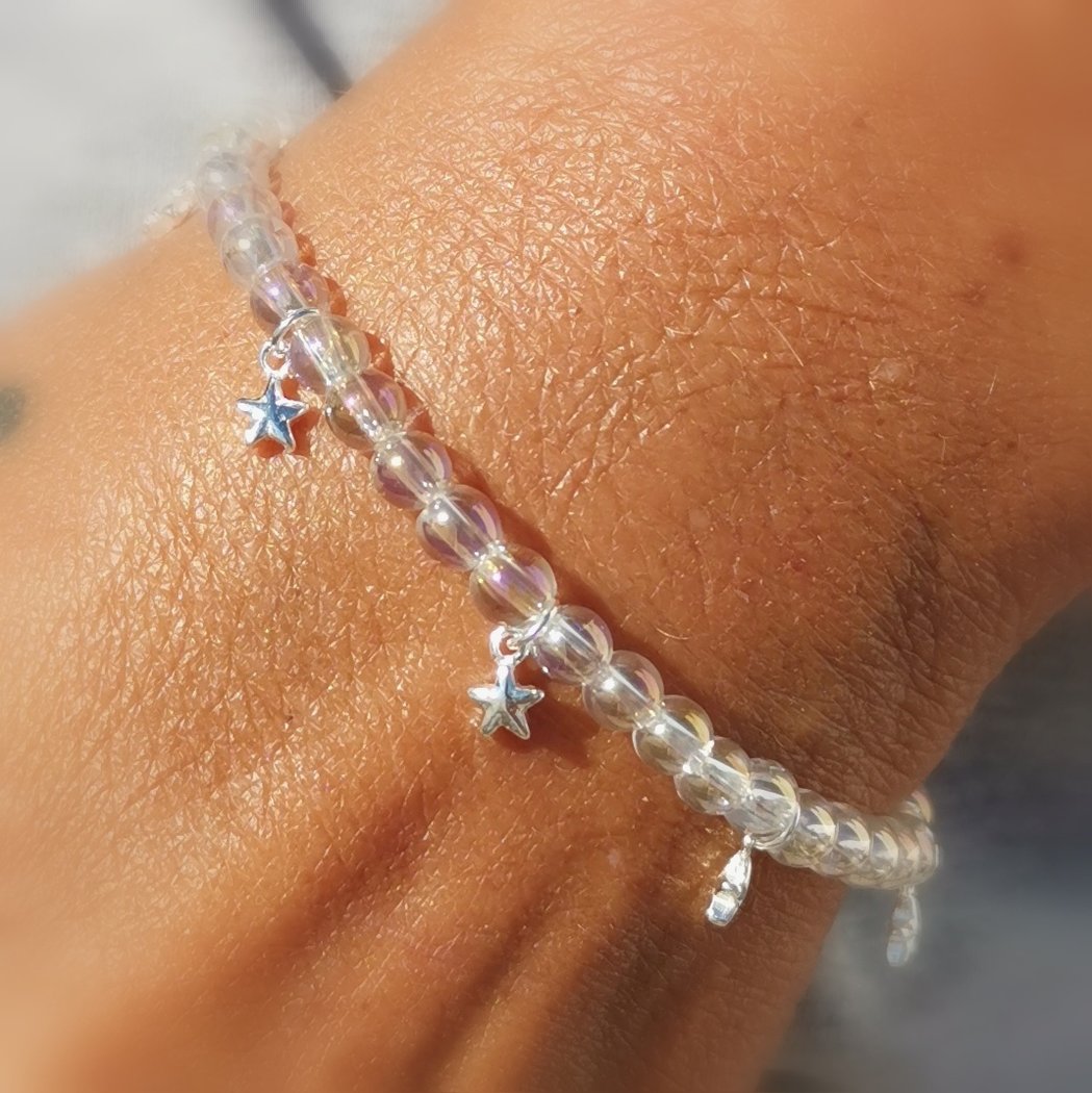 Angel Aura 7 Seesterne Karma Edelstein Armband, Aura Stärkung, Wunder geschehen