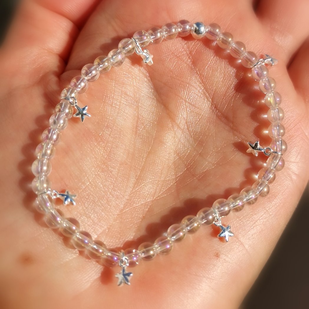 Angel Aura 7 Seesterne Karma Edelstein Armband, Aura Stein, Wunder geschehen
