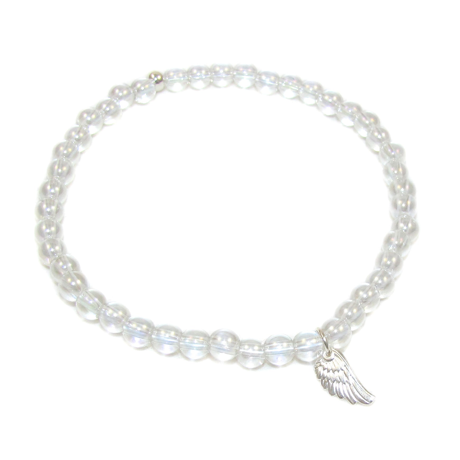 Angel Aura Edelstein Heilstein Engelsflügel Karma Armband, Lebensmut & Eigenliebe