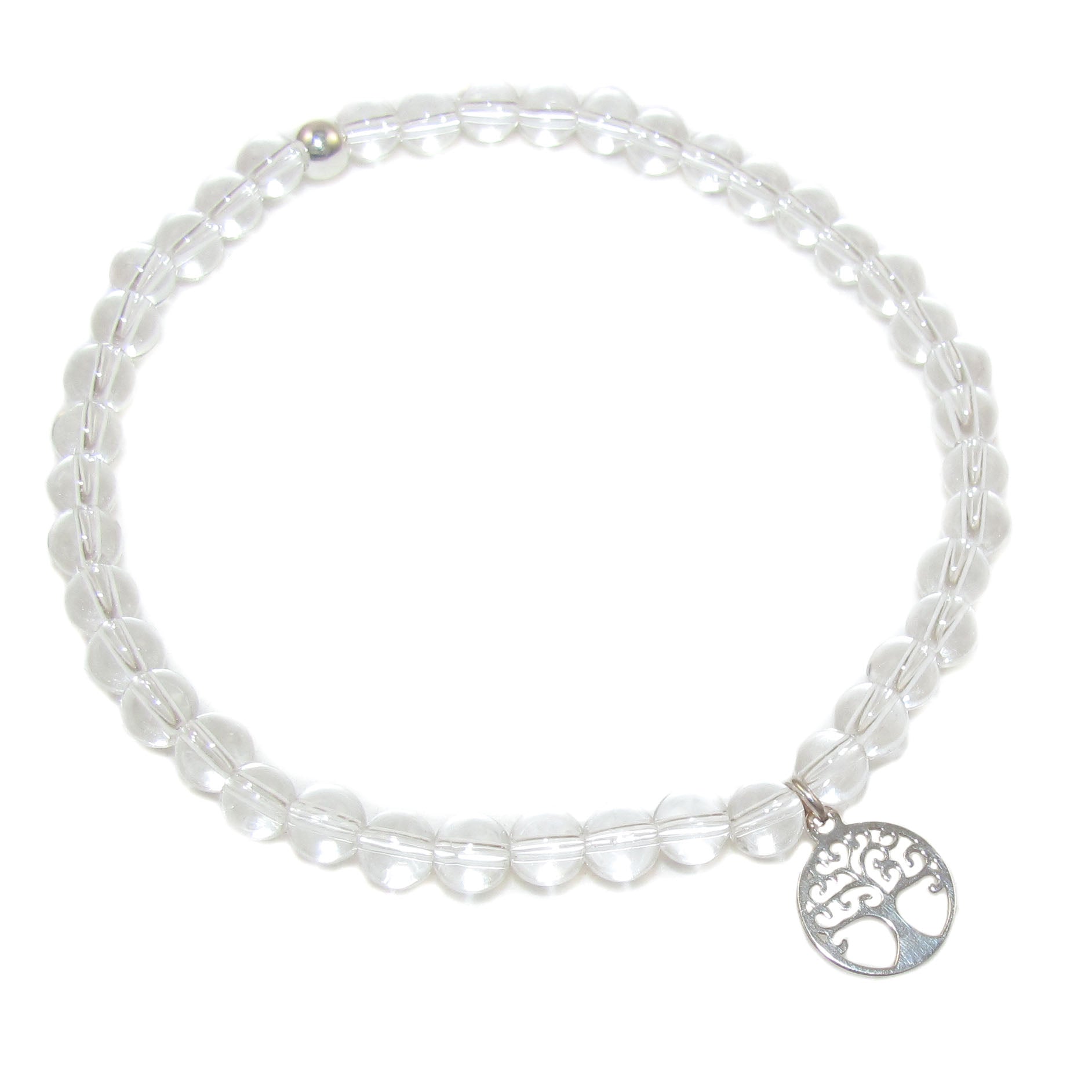 Bergkristall Karma Heilstein Lebensbaum Armband, Inspiration - samaki originals