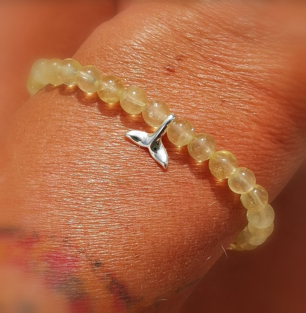 Gold Beryll Sonnenlicht Edelstein: Heliodor Heilstein Karma Walflosse Armband, Vertrauen