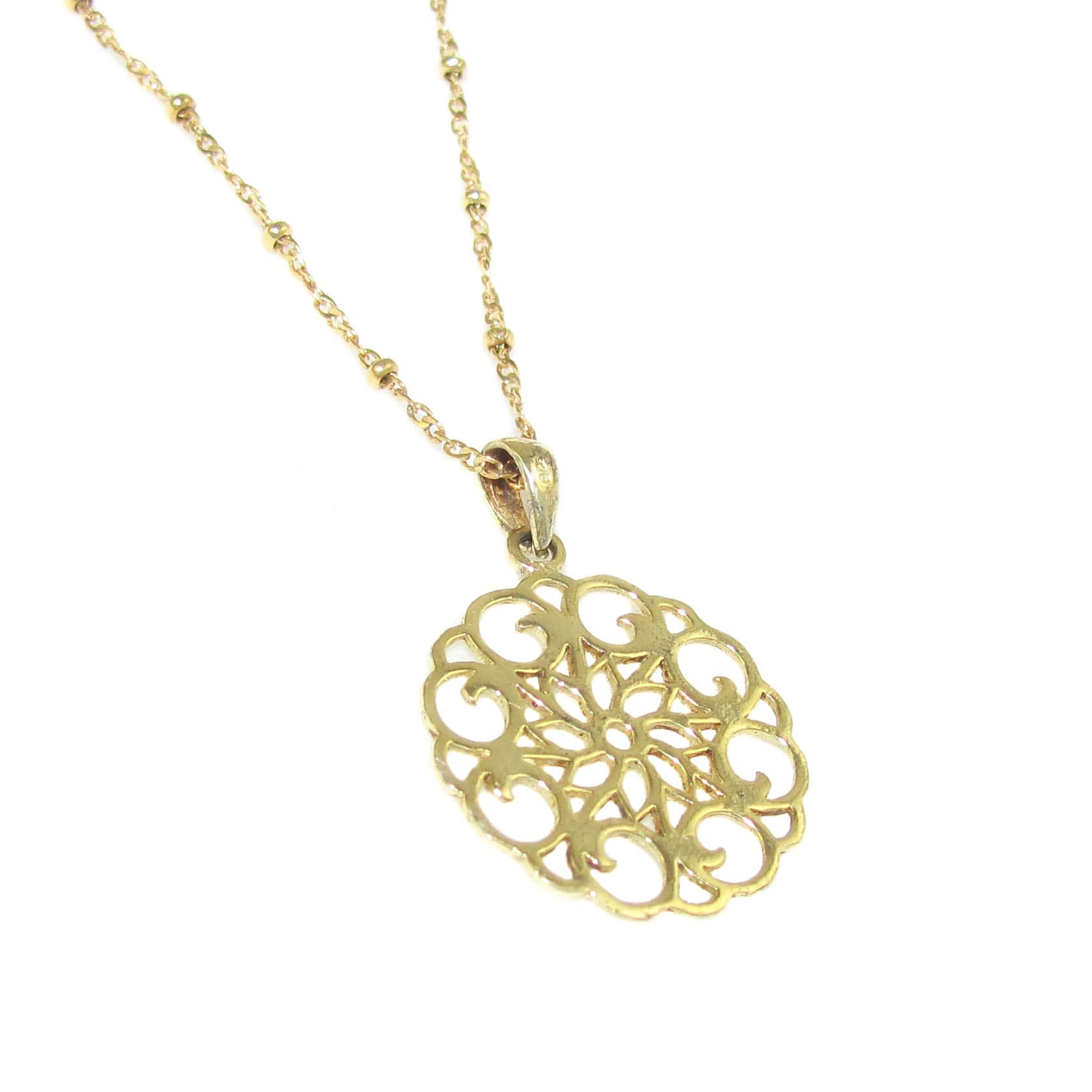 Lebensblume Blume des Lebens Mandala Karma Kette, Sterlingsilber - neuer Energiefluss, Befreiung