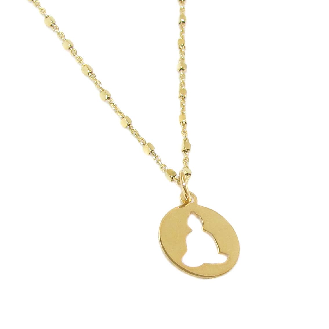 Buddha Glücksbringer Talisman Karma Kette gold - Glück und Segen