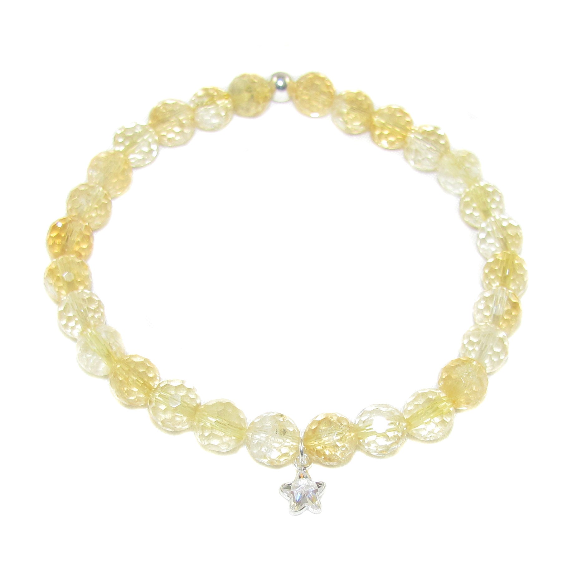 Citrin Sonnenlicht Edelstein Seestern Karma Armband, Vertrauen und Wunder