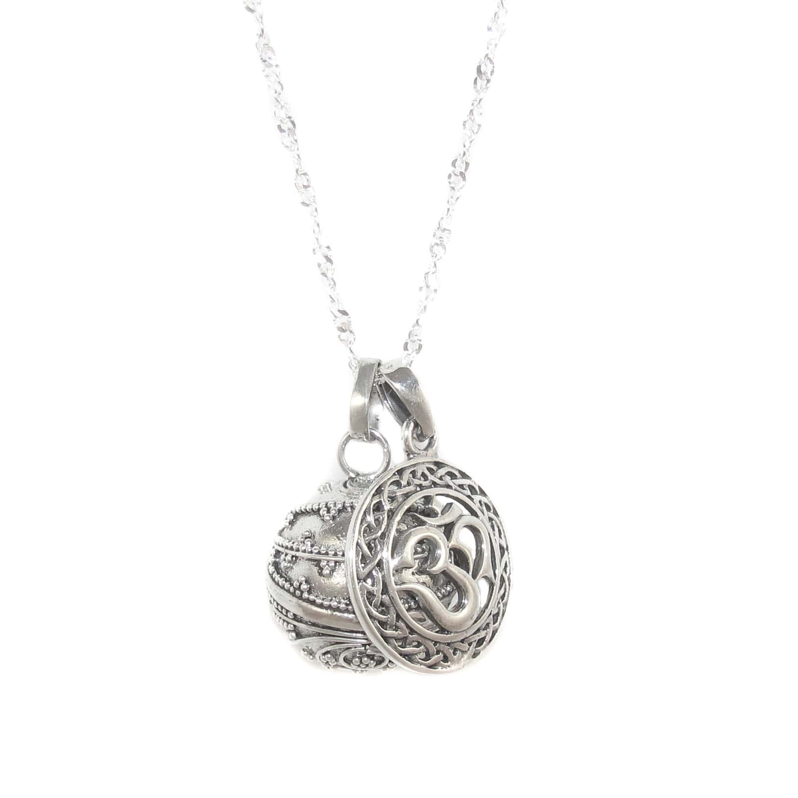 Engelsrufer Planeten Klangkugel OM Karma Kette, Set 50 cm, geweiht - Freiheit und Frieden