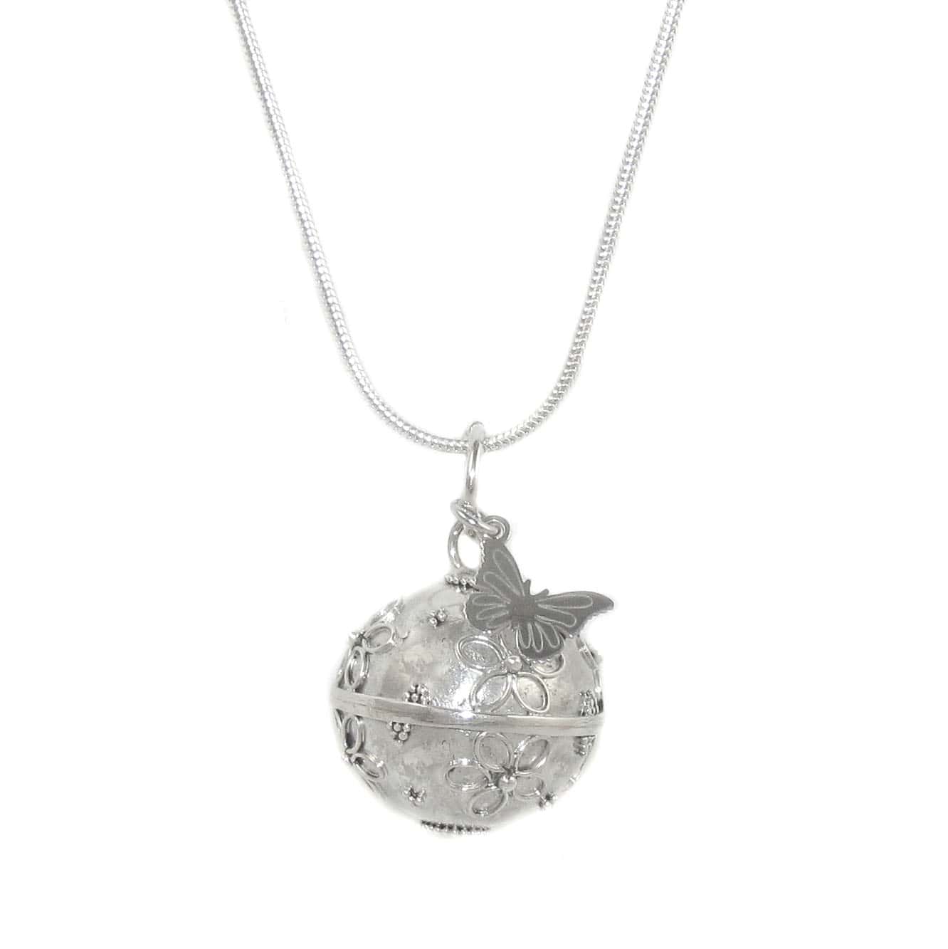 Engelsrufer Schmetterling Krafttier Karma Kette Sterlingsilber 70 cm - Leichtigkeit und Lebensfreude