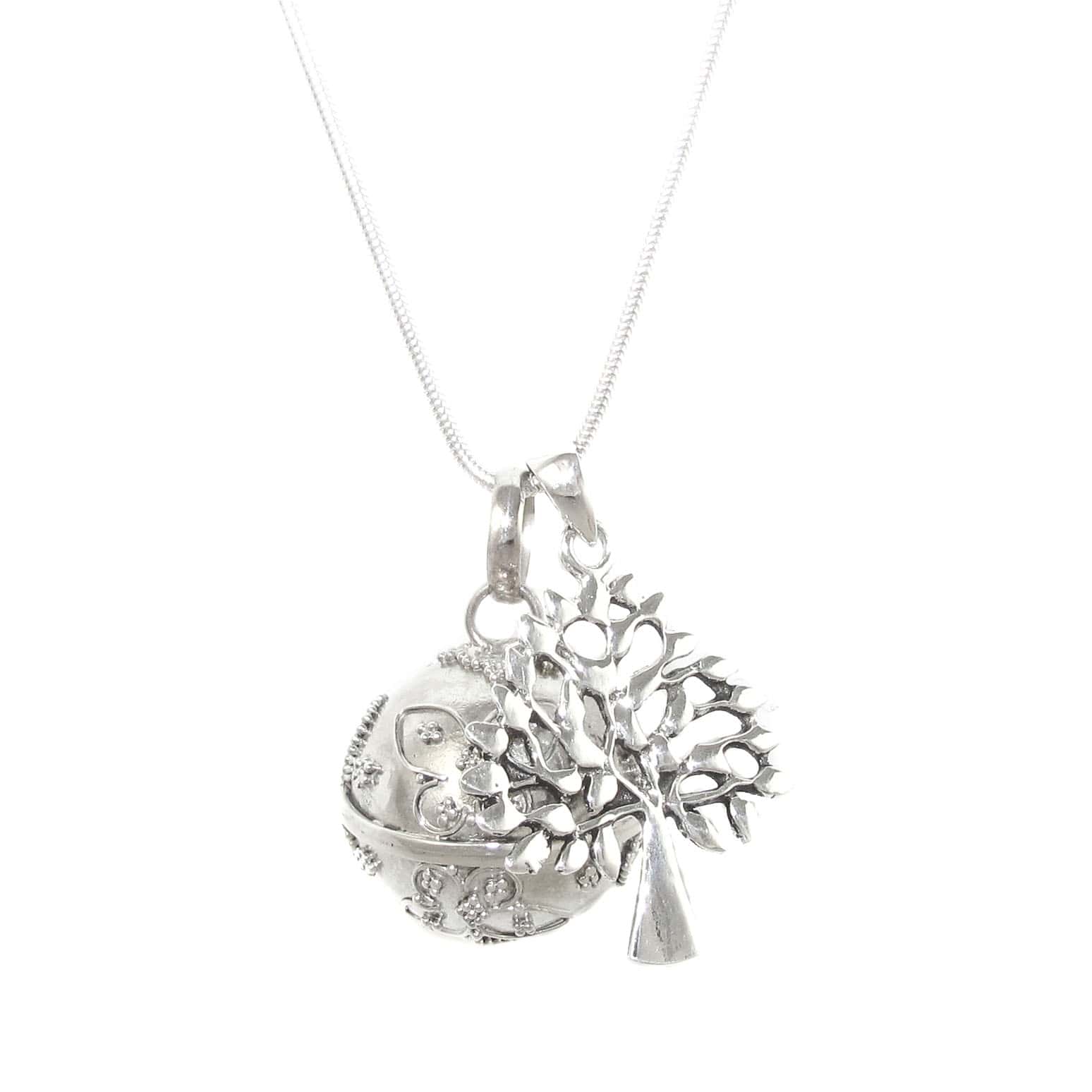 Engelsrufer Lebensbaum Karma Kette Sterlingsilber, geweiht - Eigenliebe, Mut und Kraft