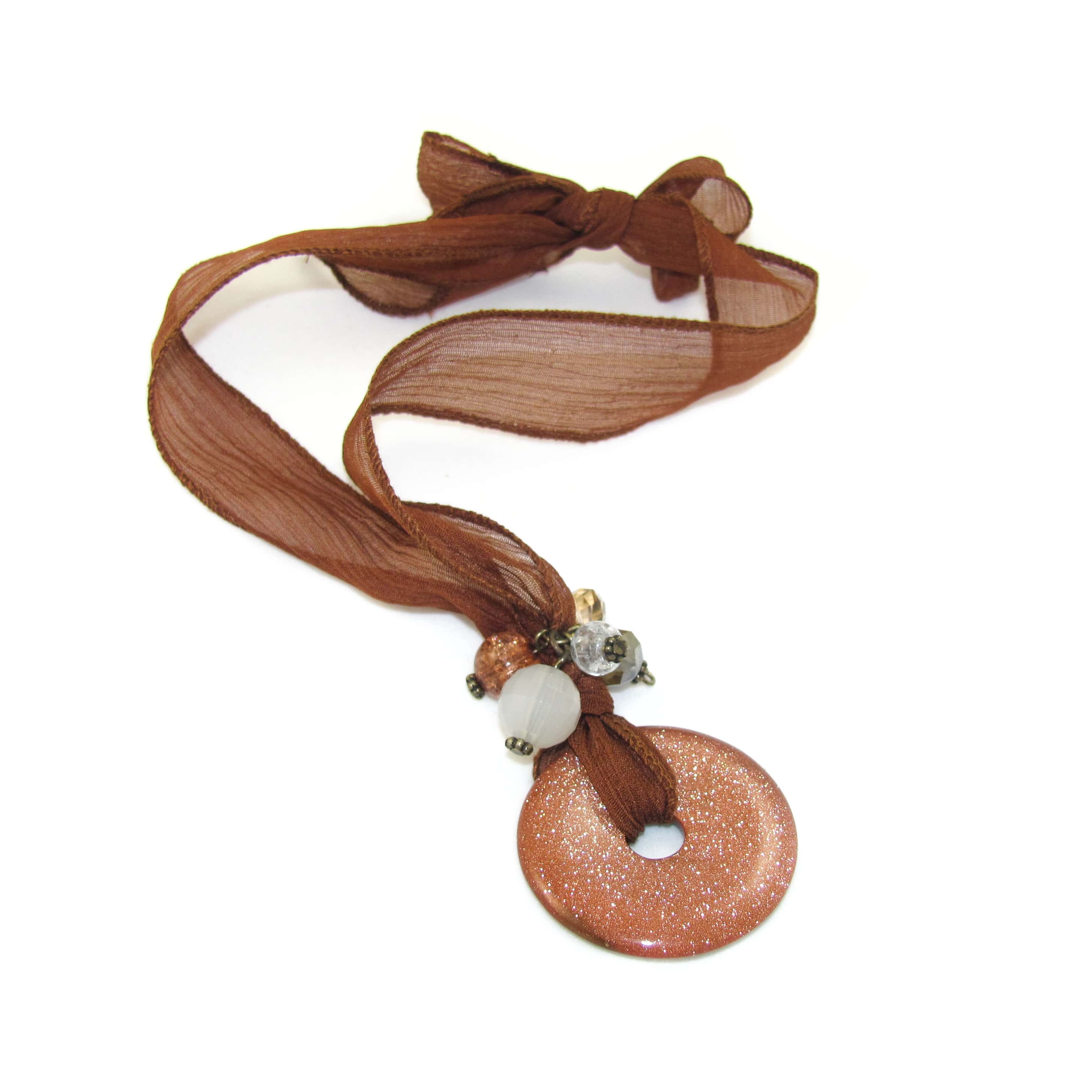 🔹 Gold Aventurin Karma Kette – Positive Lebenseinstellung & Selbstliebe ✨