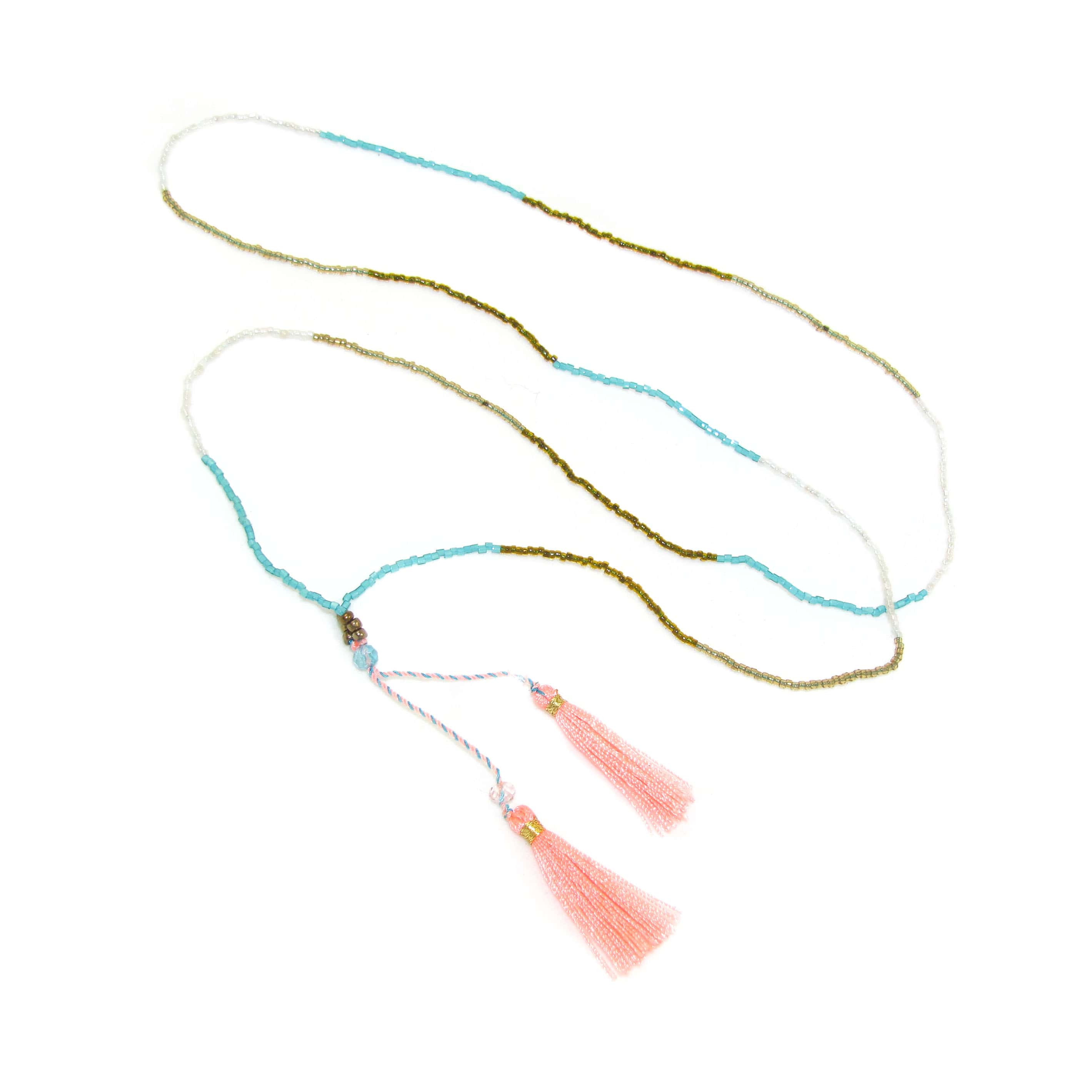 bunte Hippie Glücksbringer Schmuck Kette